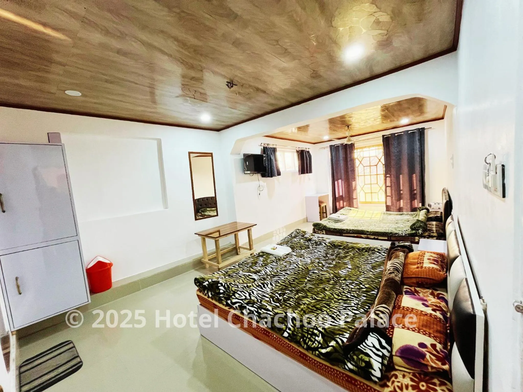 Bed in Hotel Chachoo Palace