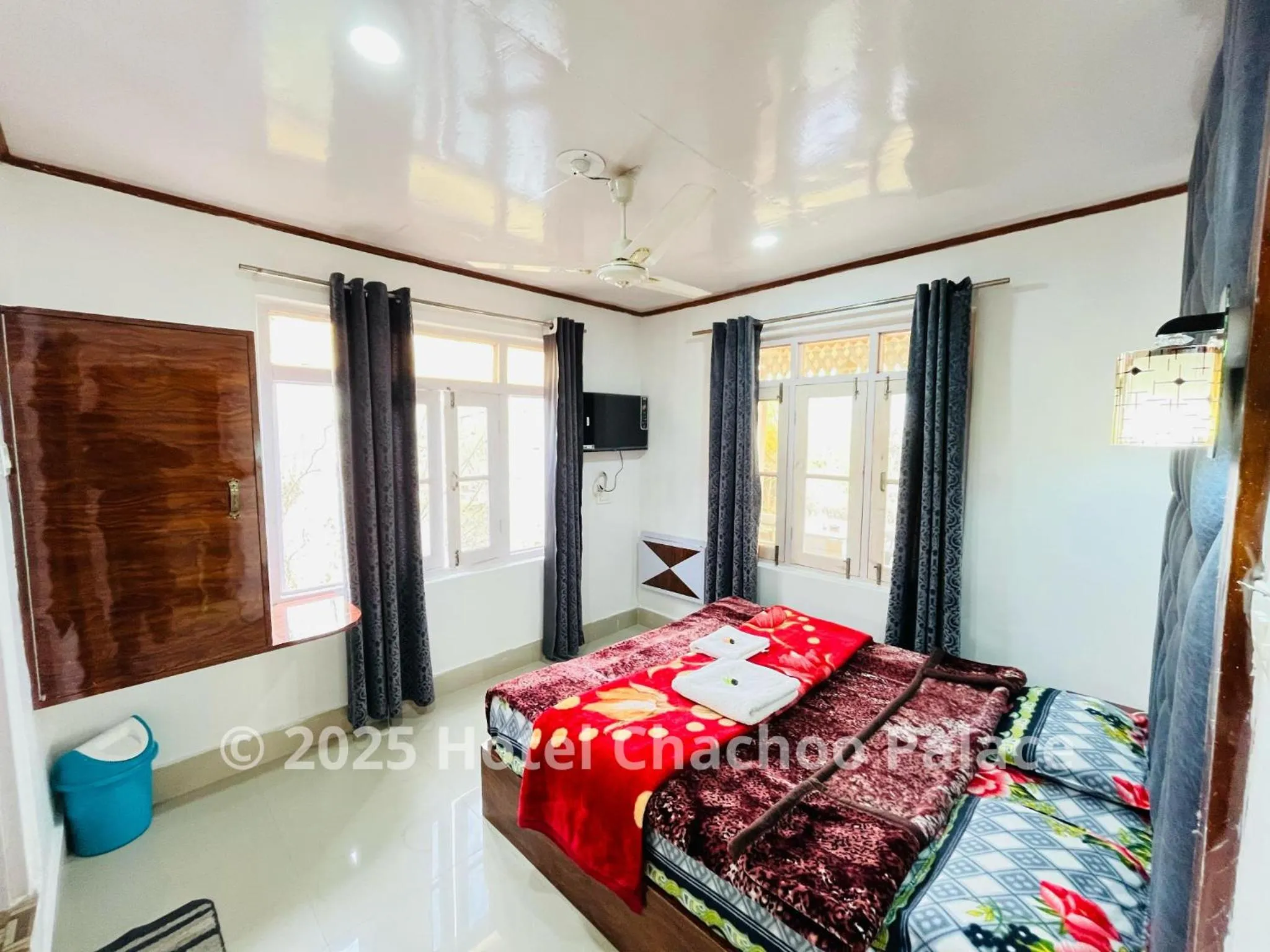 Bed in Hotel Chachoo Palace