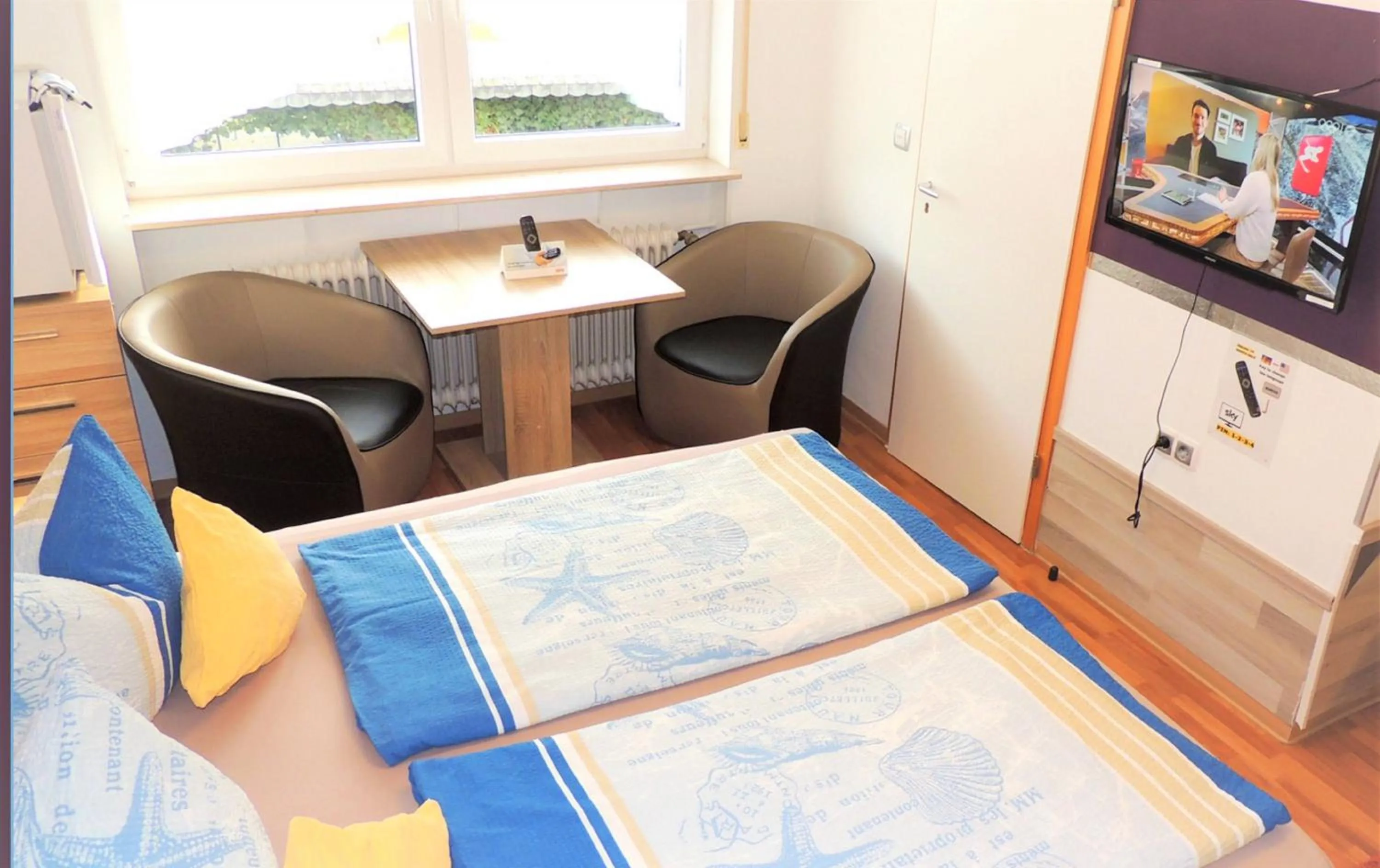 Bed in Hotel Garni Rodenbach