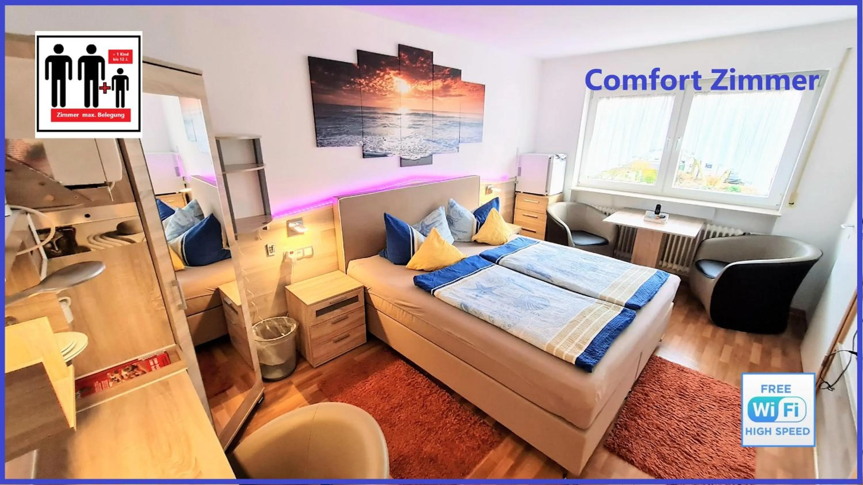 Photo of the whole room, Bed in Hotel Garni Rodenbach