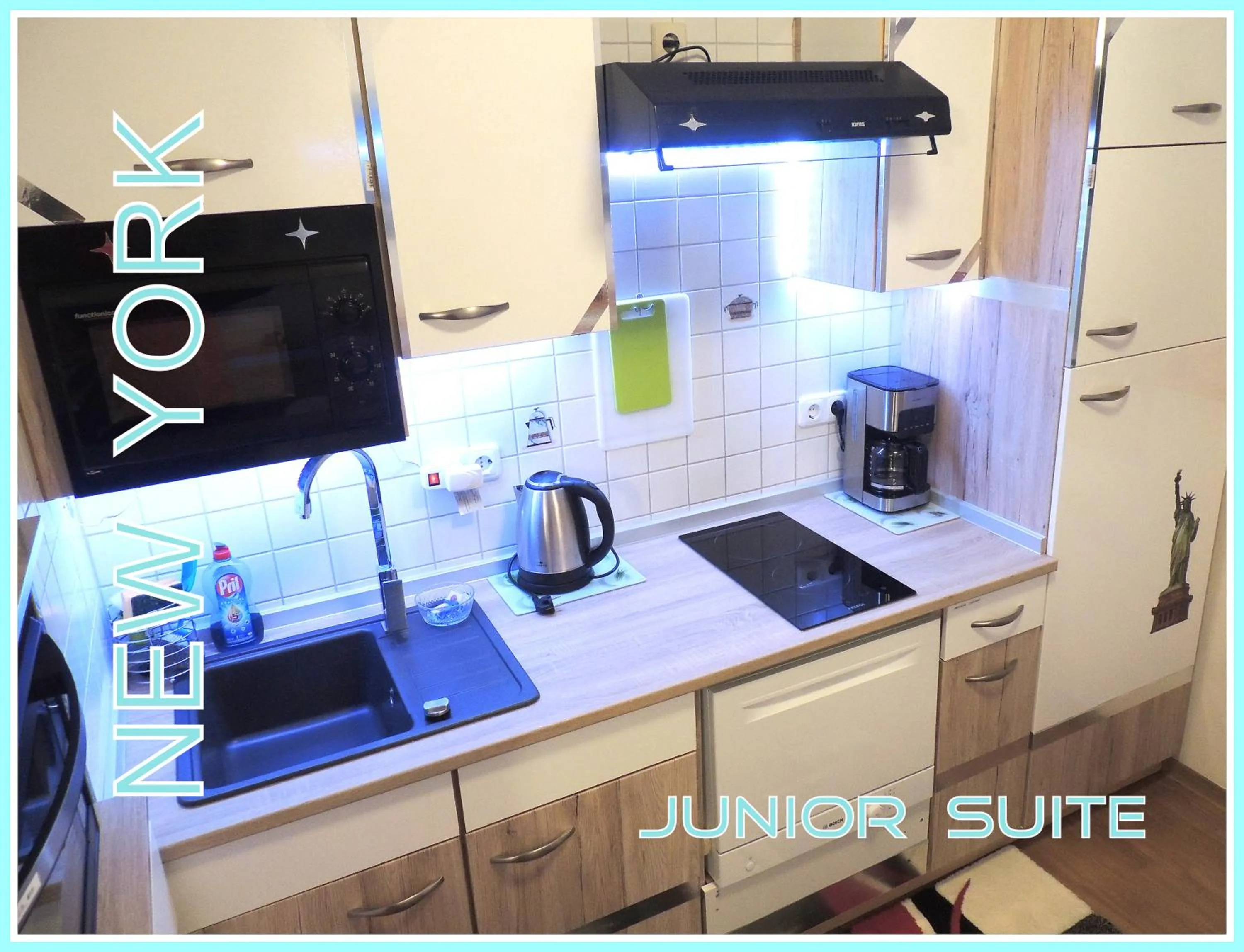 Kitchen or kitchenette in Hotel Garni Rodenbach