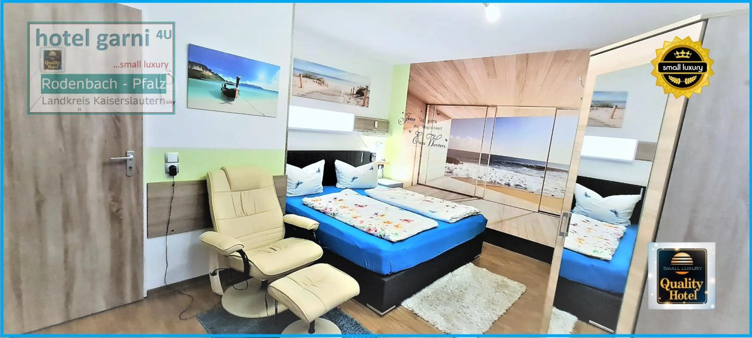 Photo of the whole room, Bed in Hotel Garni Rodenbach