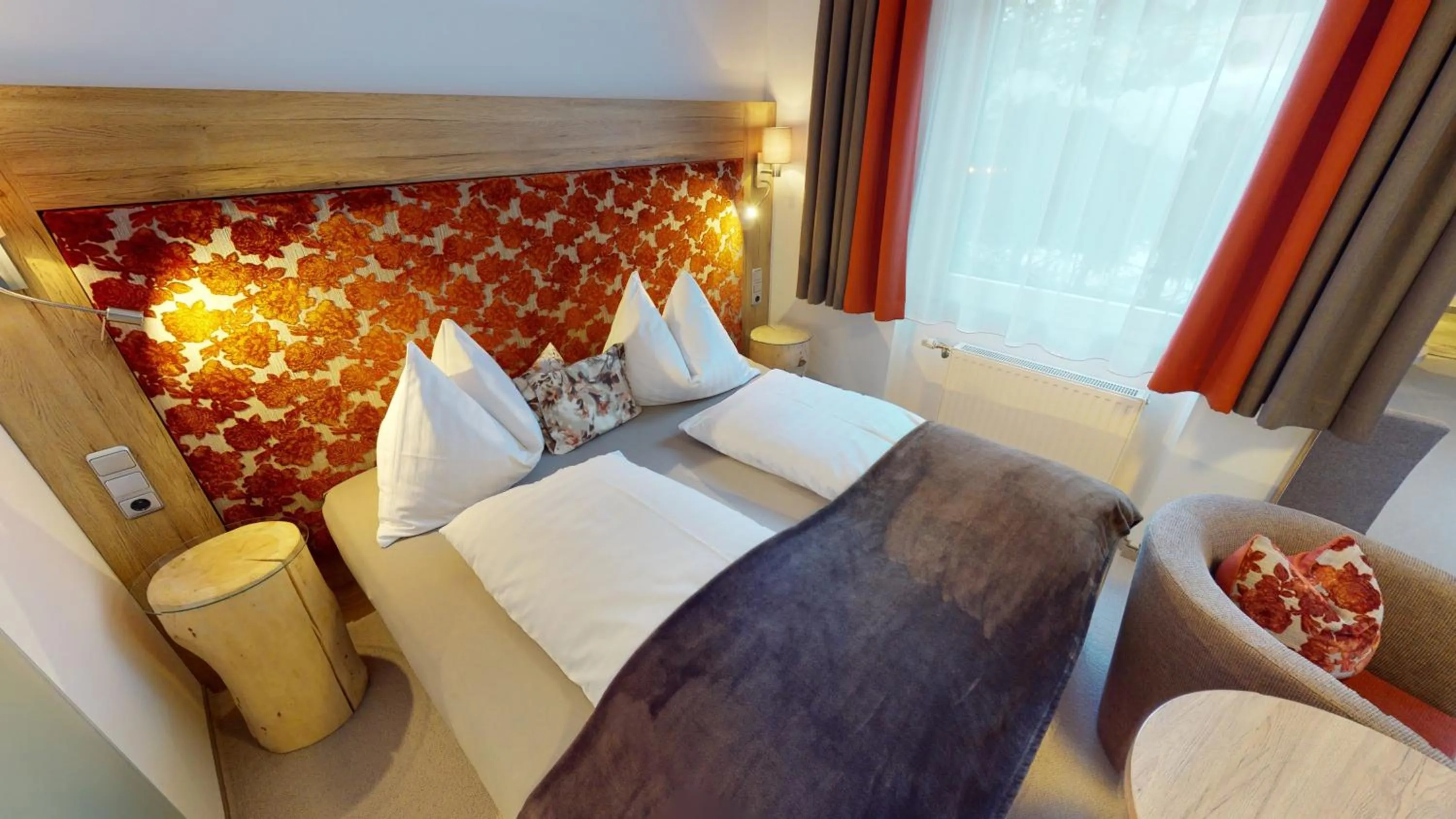 Bedroom, Bed in Pension Lagler