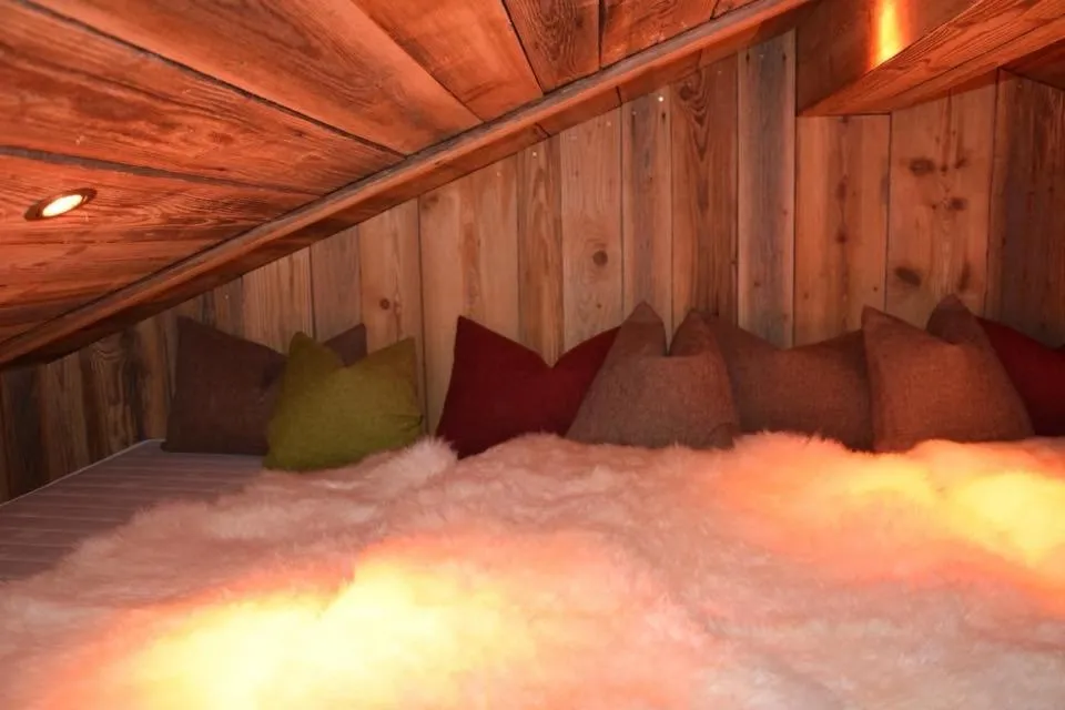Sauna, Bed in Pension Lagler