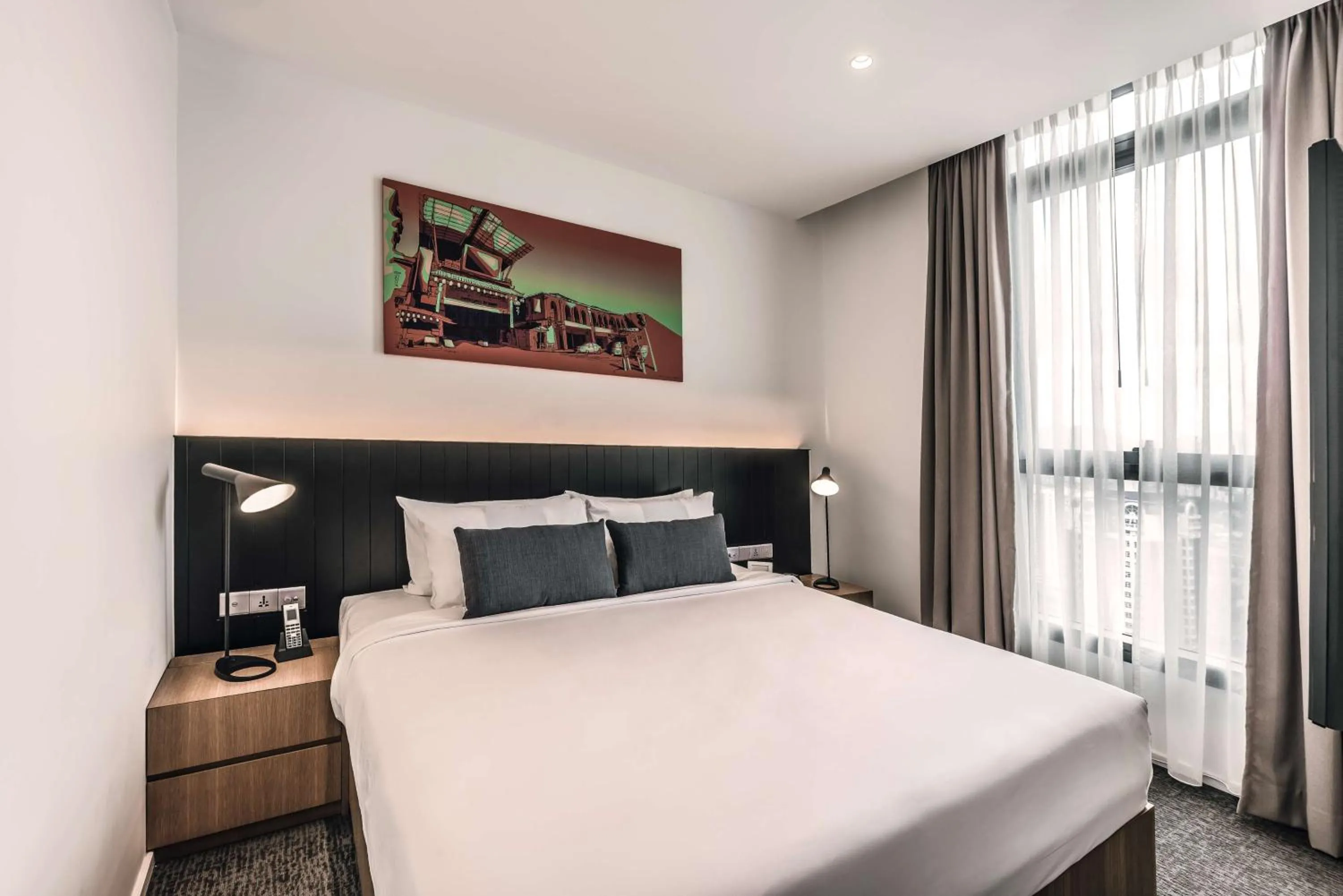 Photo of the whole room, Bed in Hyatt House Kuala Lumpur, Mont Kiara