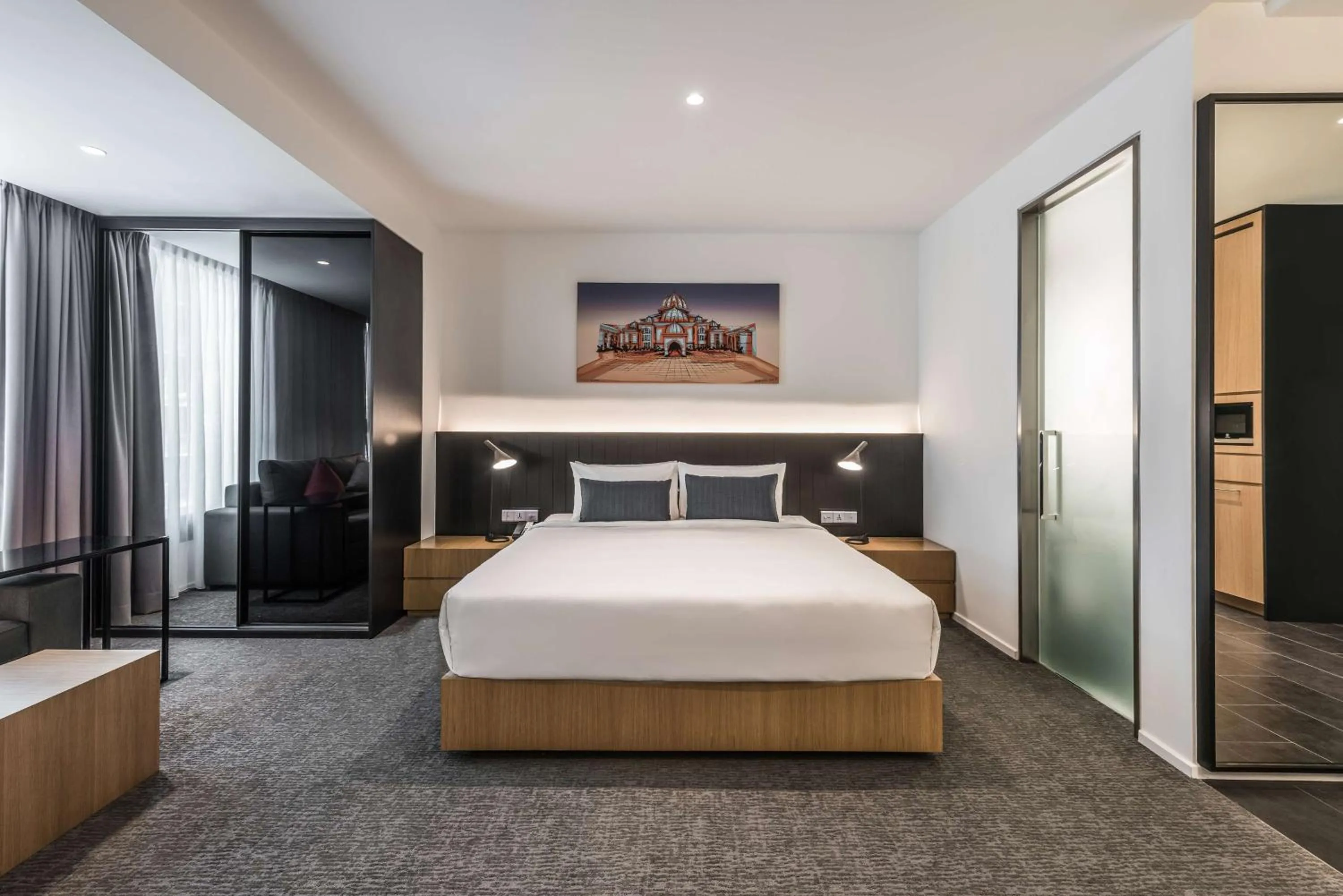 Photo of the whole room, Bed in Hyatt House Kuala Lumpur, Mont Kiara