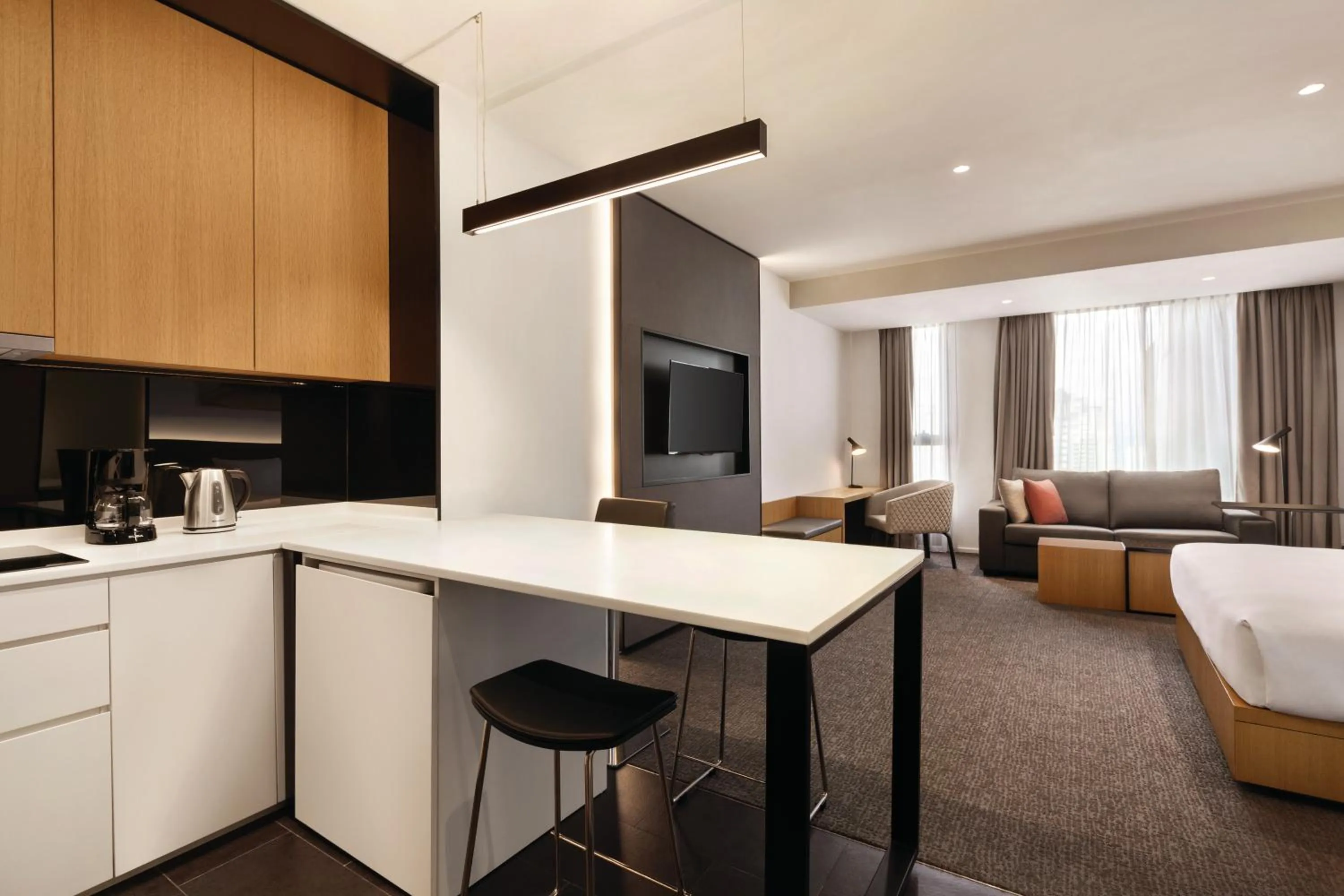 Bedroom, Bed in Hyatt House Kuala Lumpur, Mont Kiara