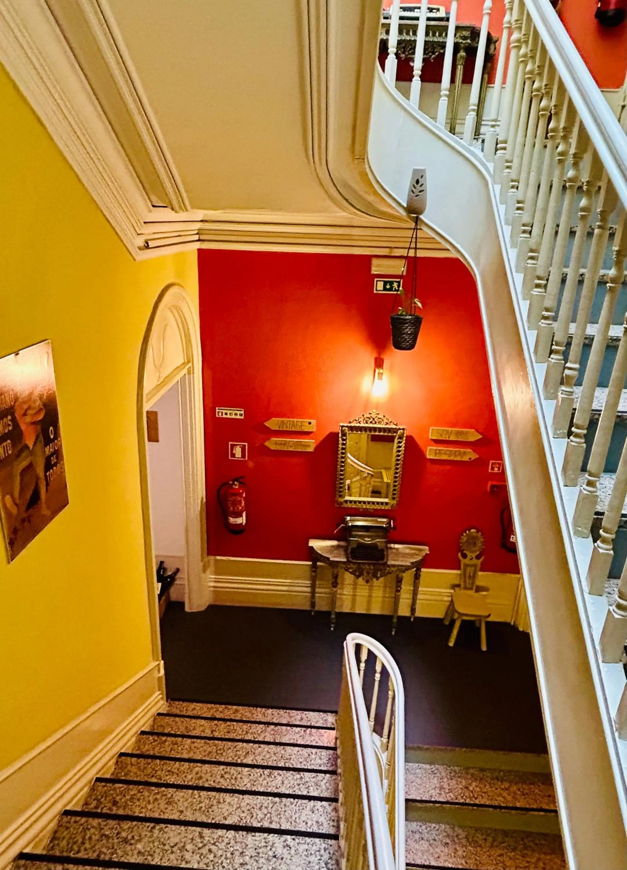 Decorative detail in Porto Wine Hostel