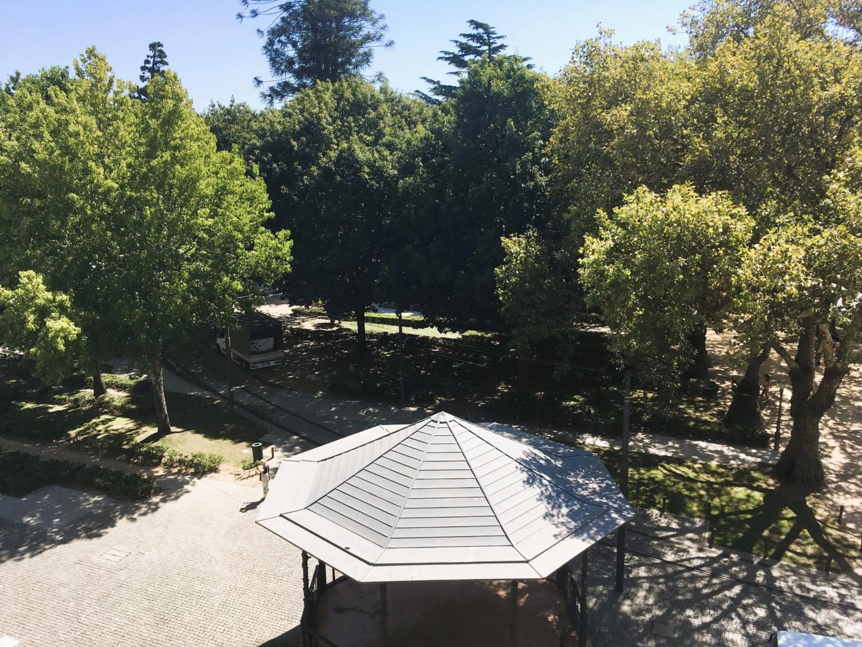 Garden view in Porto Wine Hostel