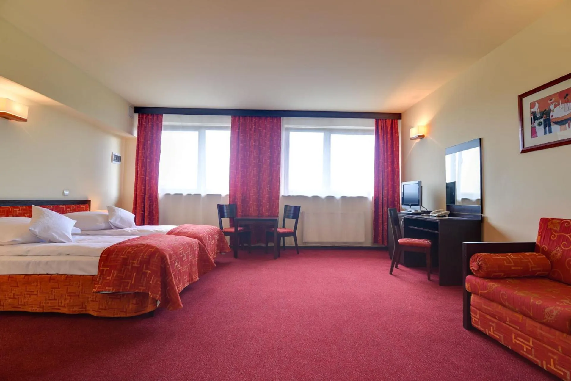 Photo of the whole room, Bed in Hyrny