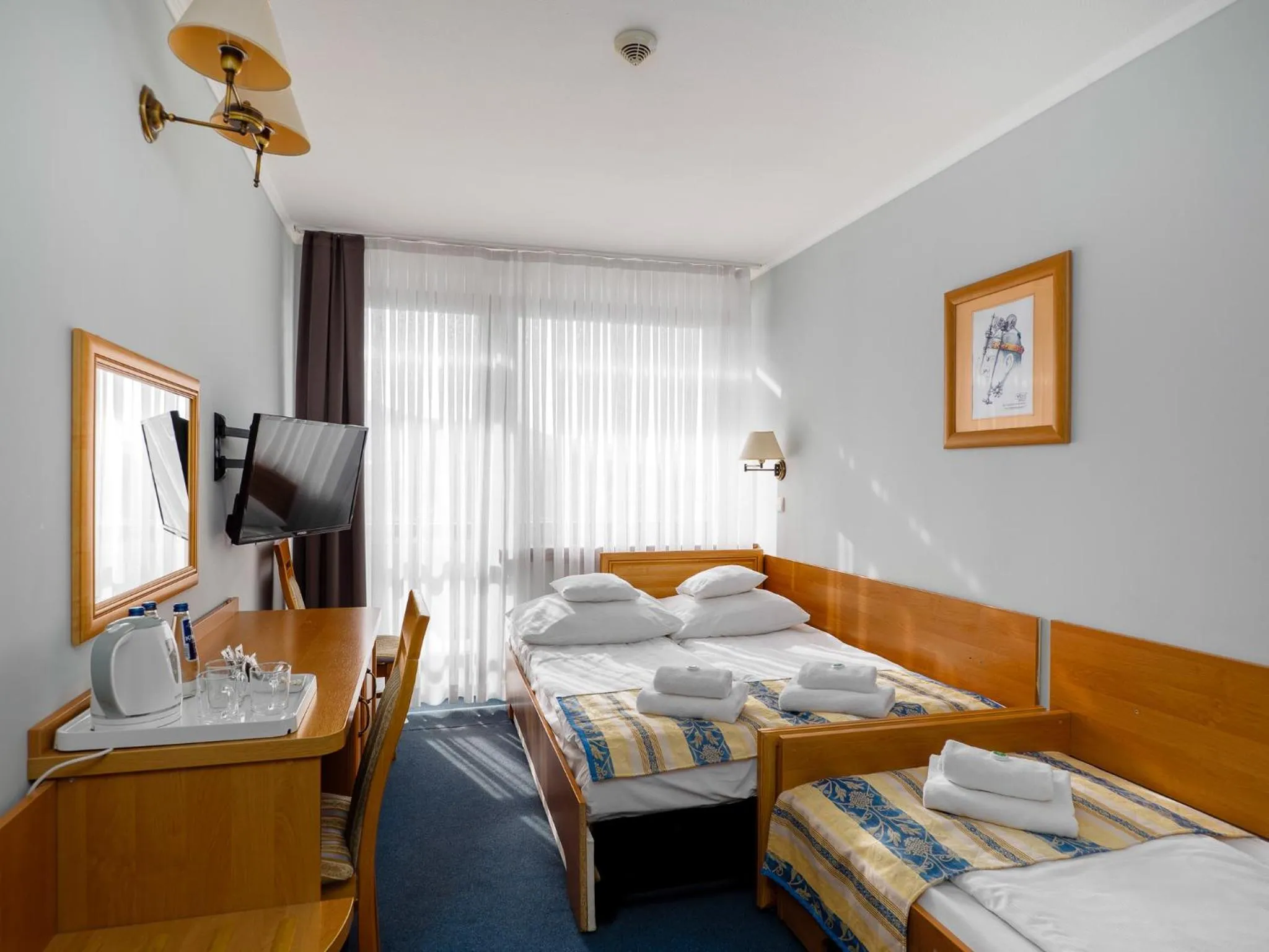 Photo of the whole room, Bed in Hyrny