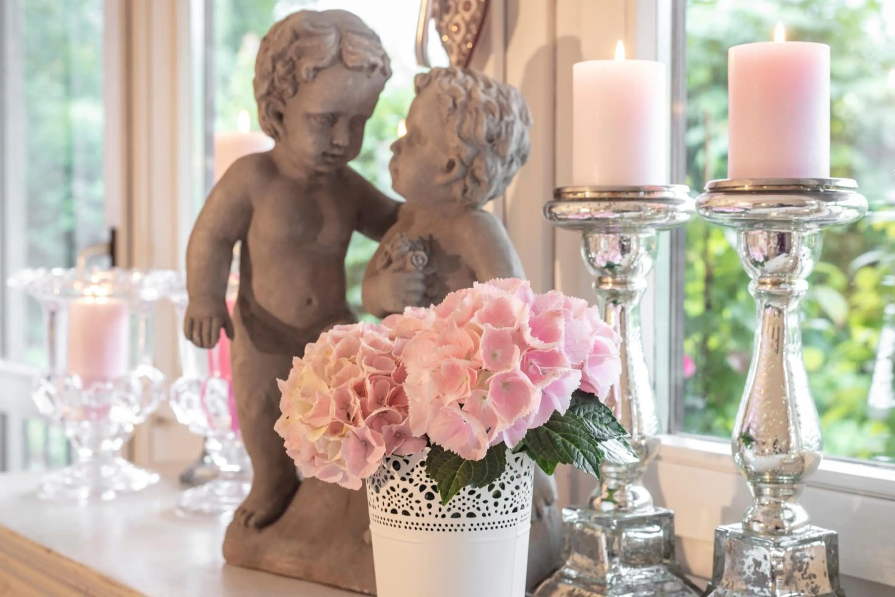 Decorative detail in Adolphine Garden