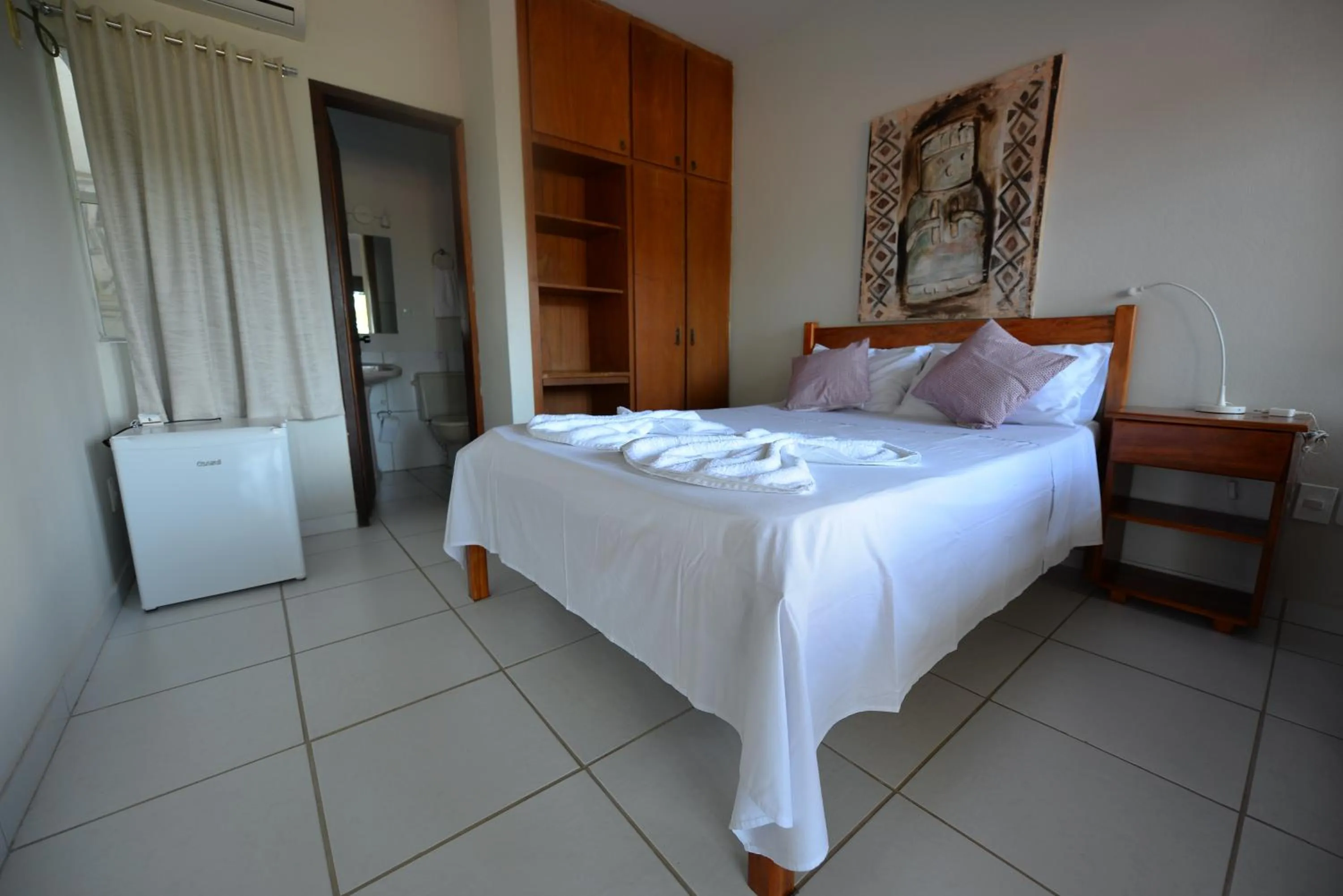 Bed in Pousada do Gunga