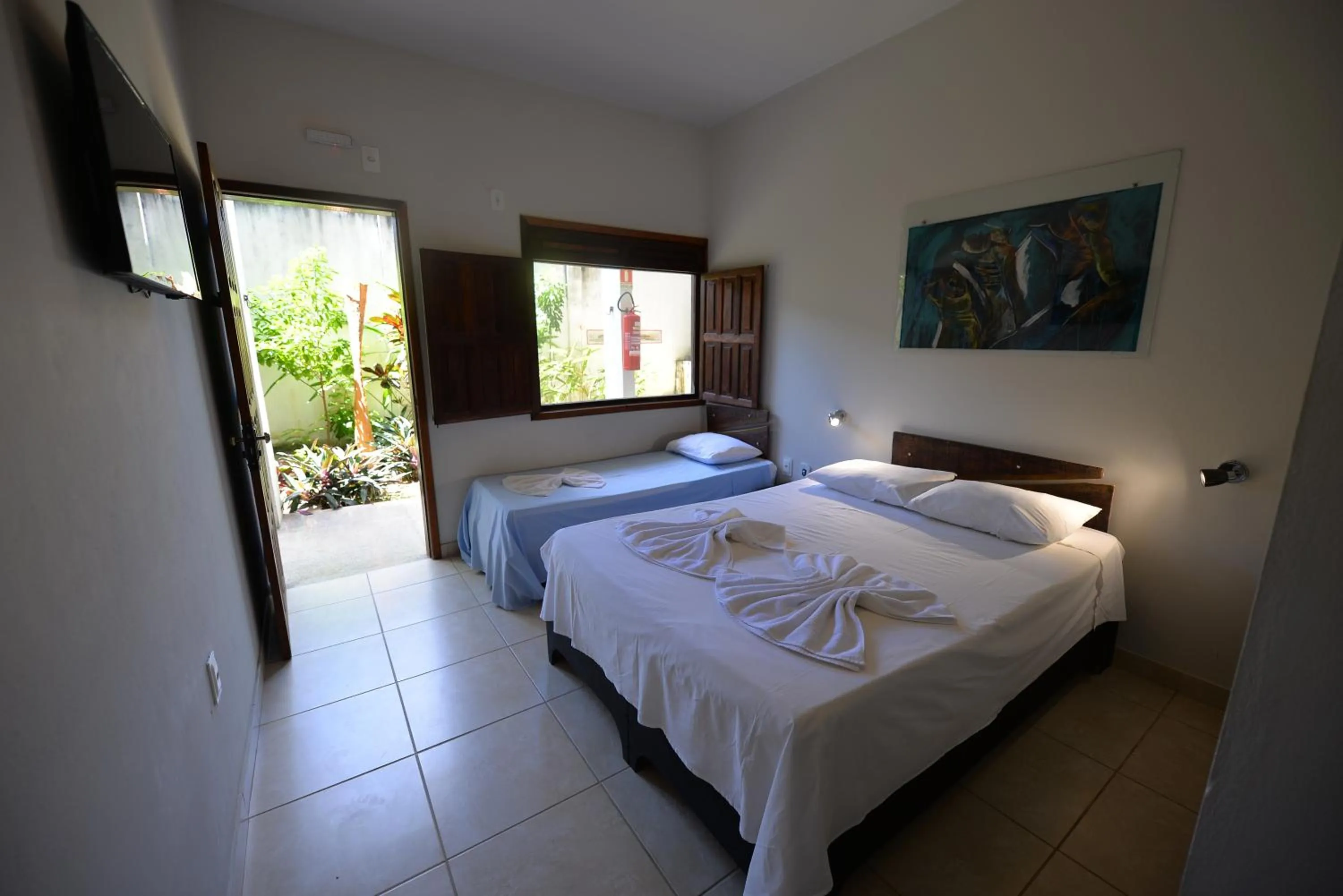 Bed in Pousada do Gunga