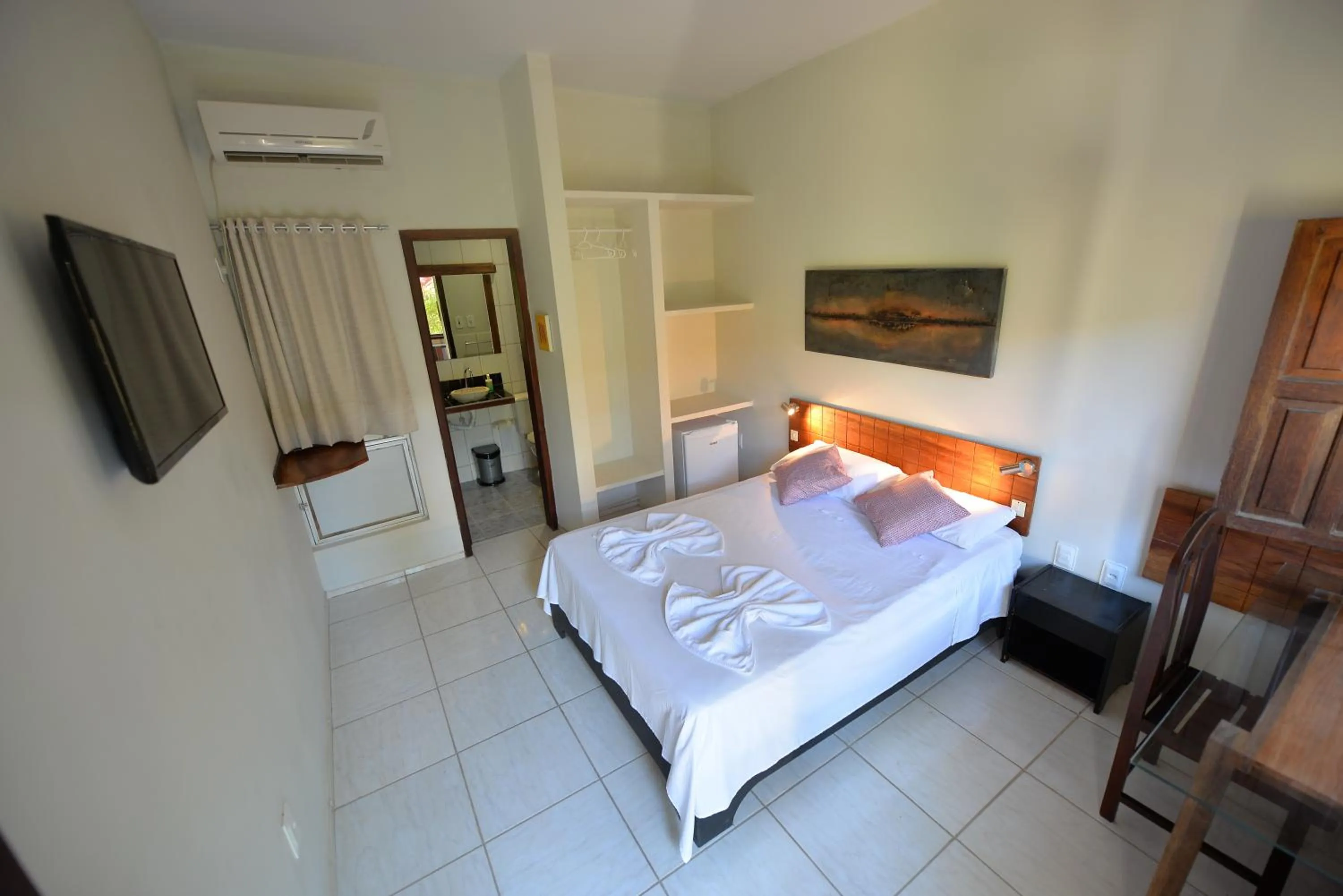 Bed in Pousada do Gunga