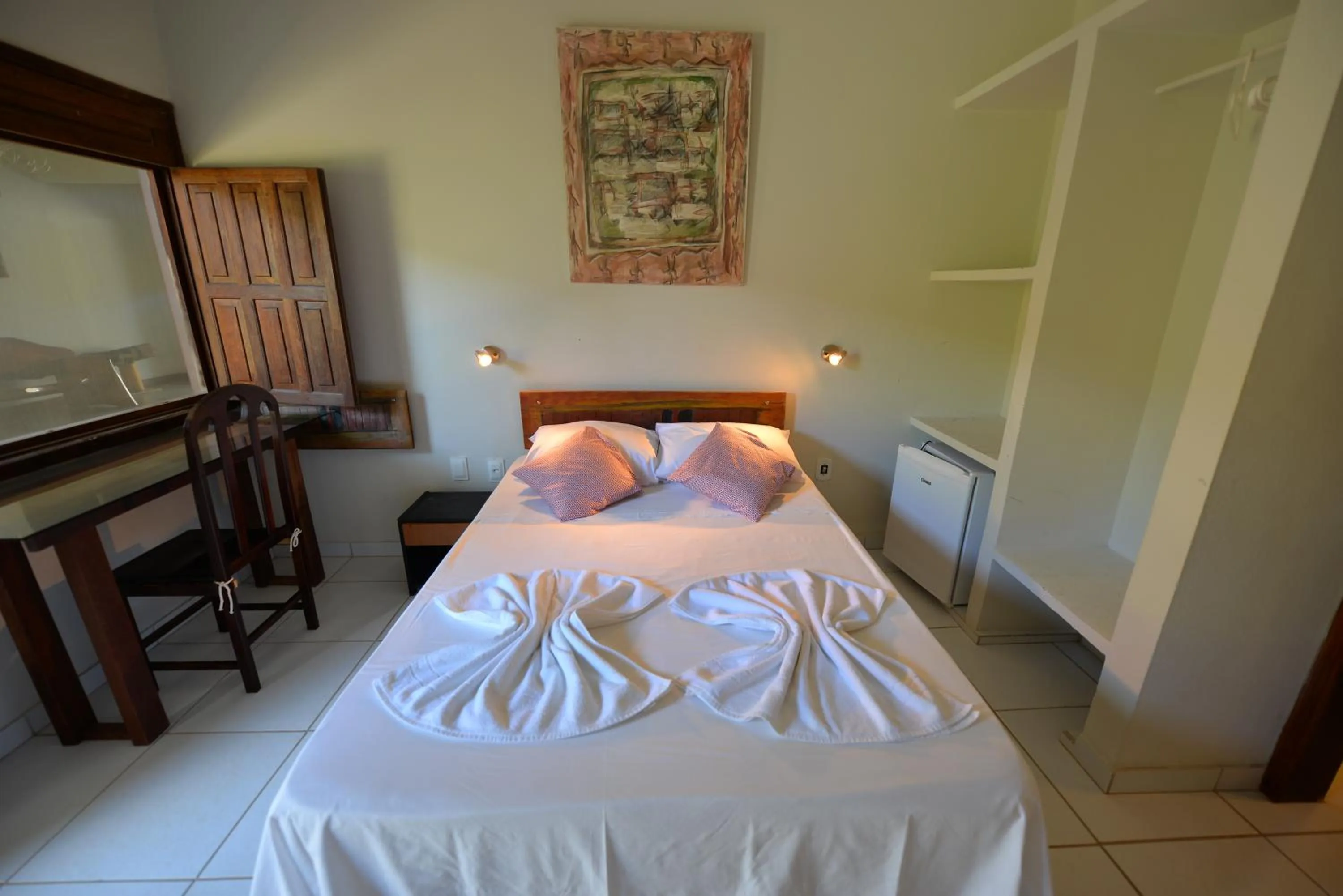 Bed in Pousada do Gunga