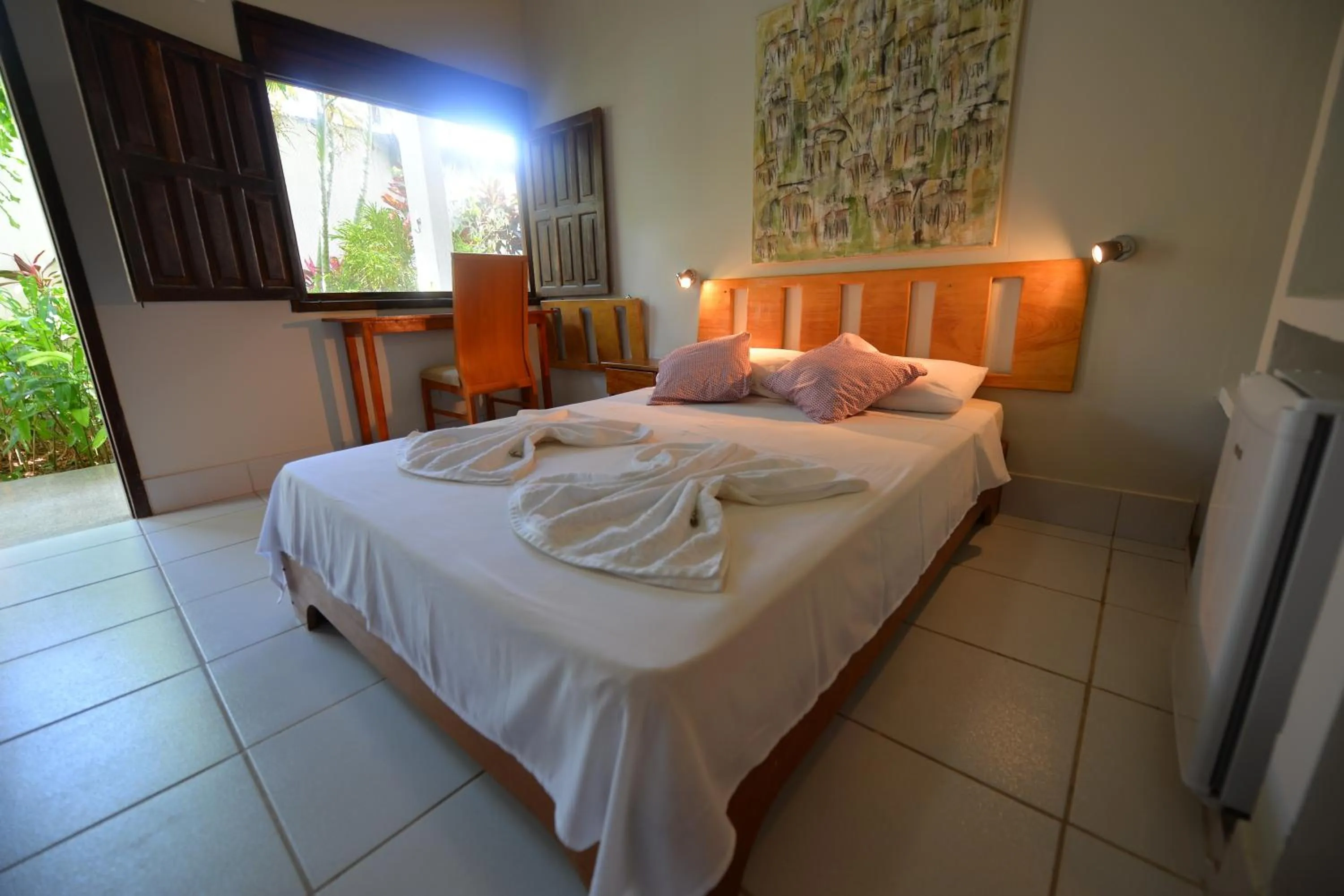 Bed in Pousada do Gunga