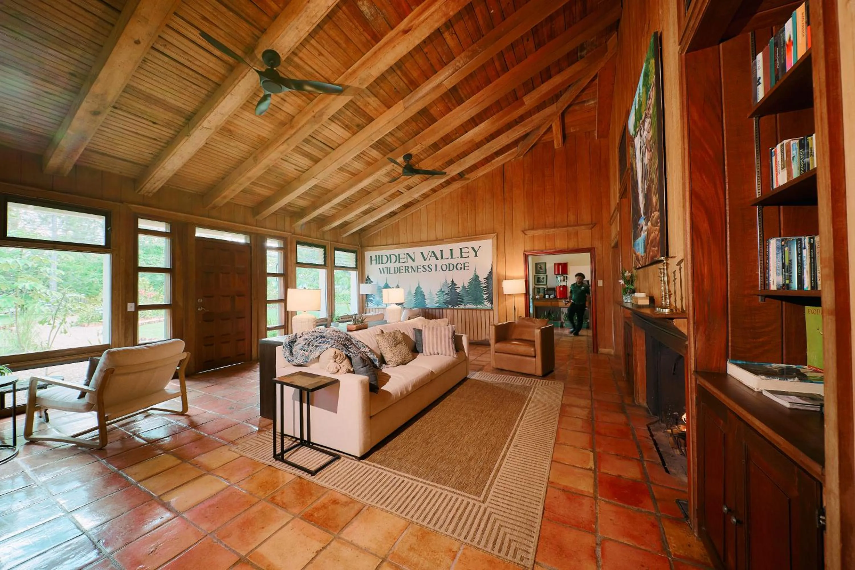 Living room in Hidden Valley Wilderness Lodge