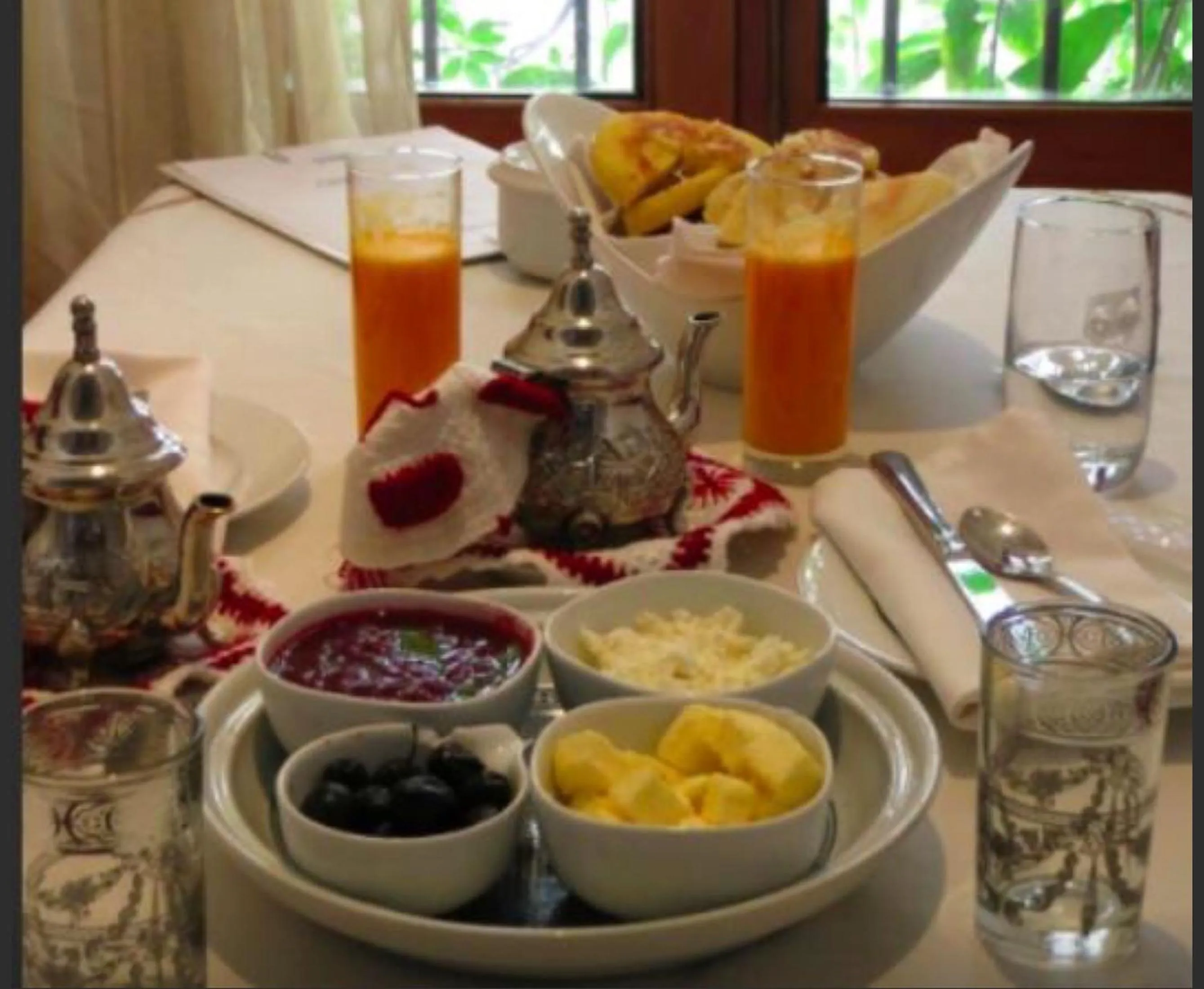 Breakfast in Hotel Blanco Riad