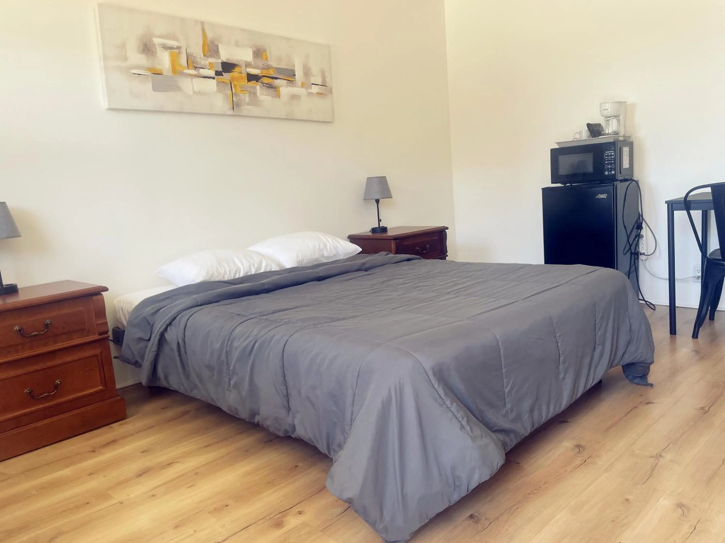 Bed in Motel Grande Ile