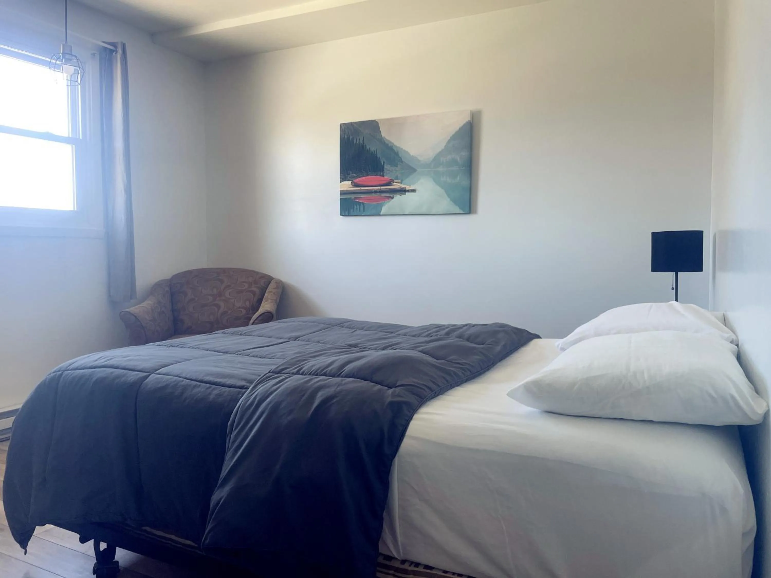 Bed in Motel Grande Ile