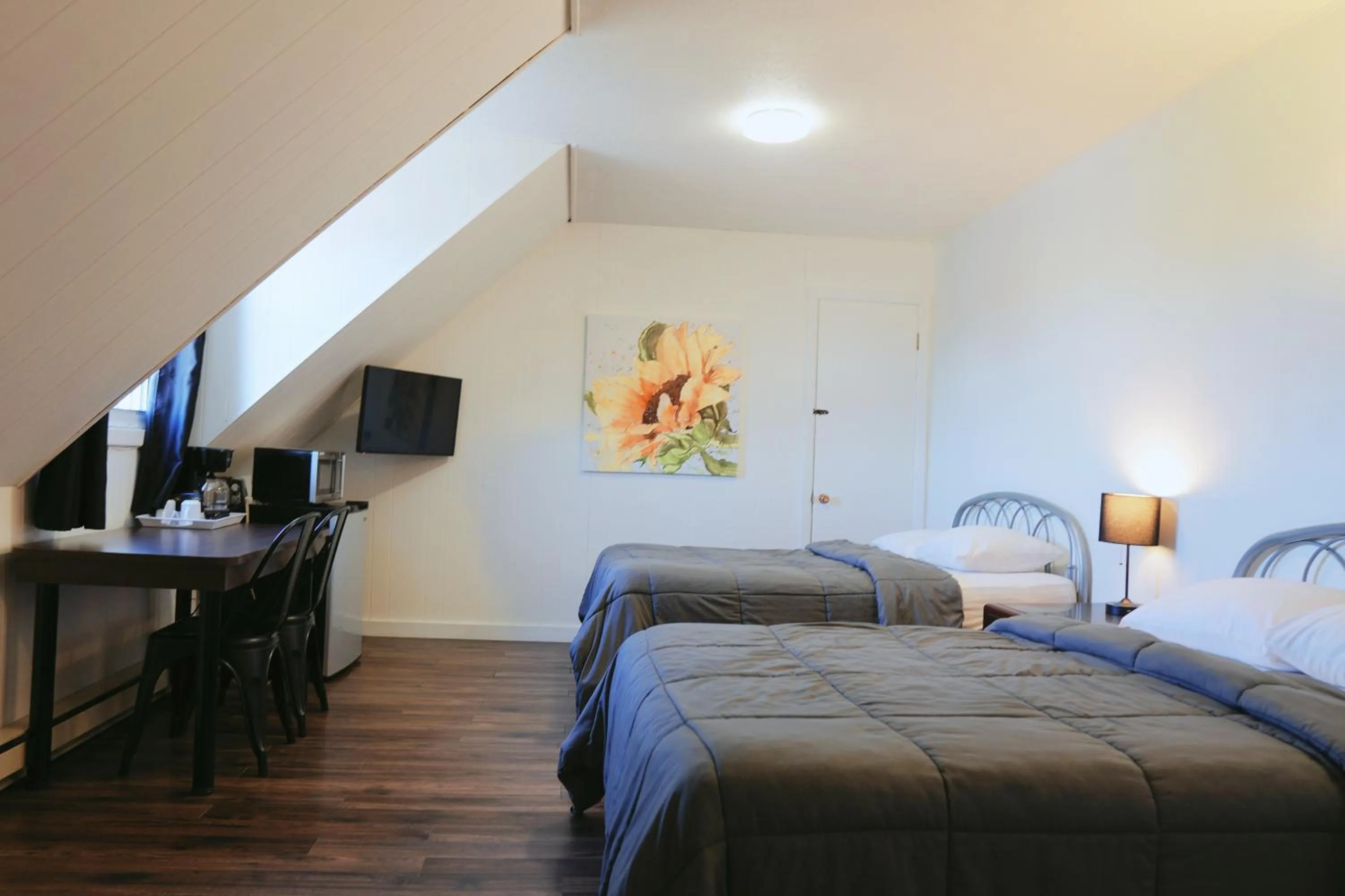 Bed in Motel Grande Ile