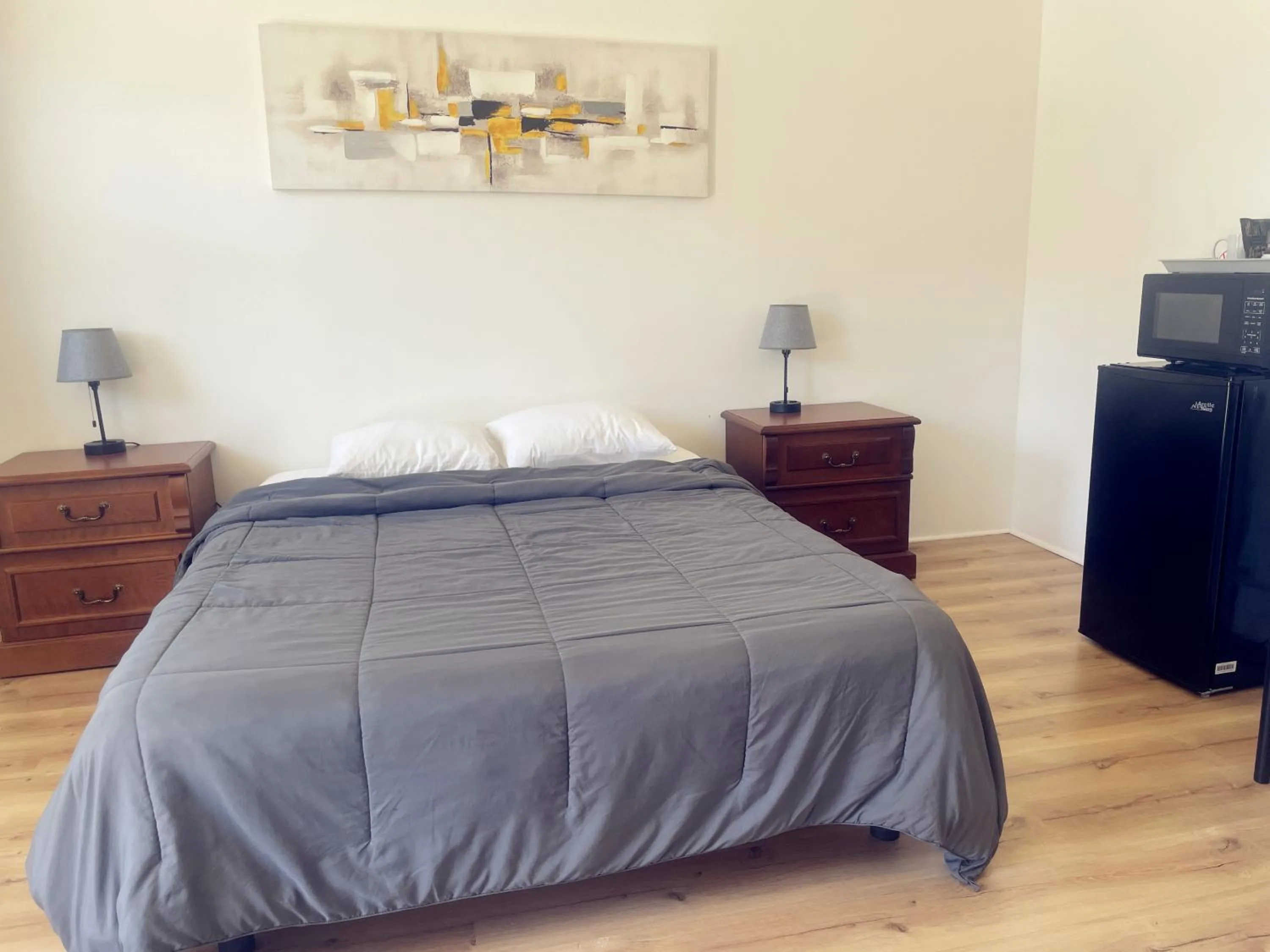 Bed in Motel Grande Ile