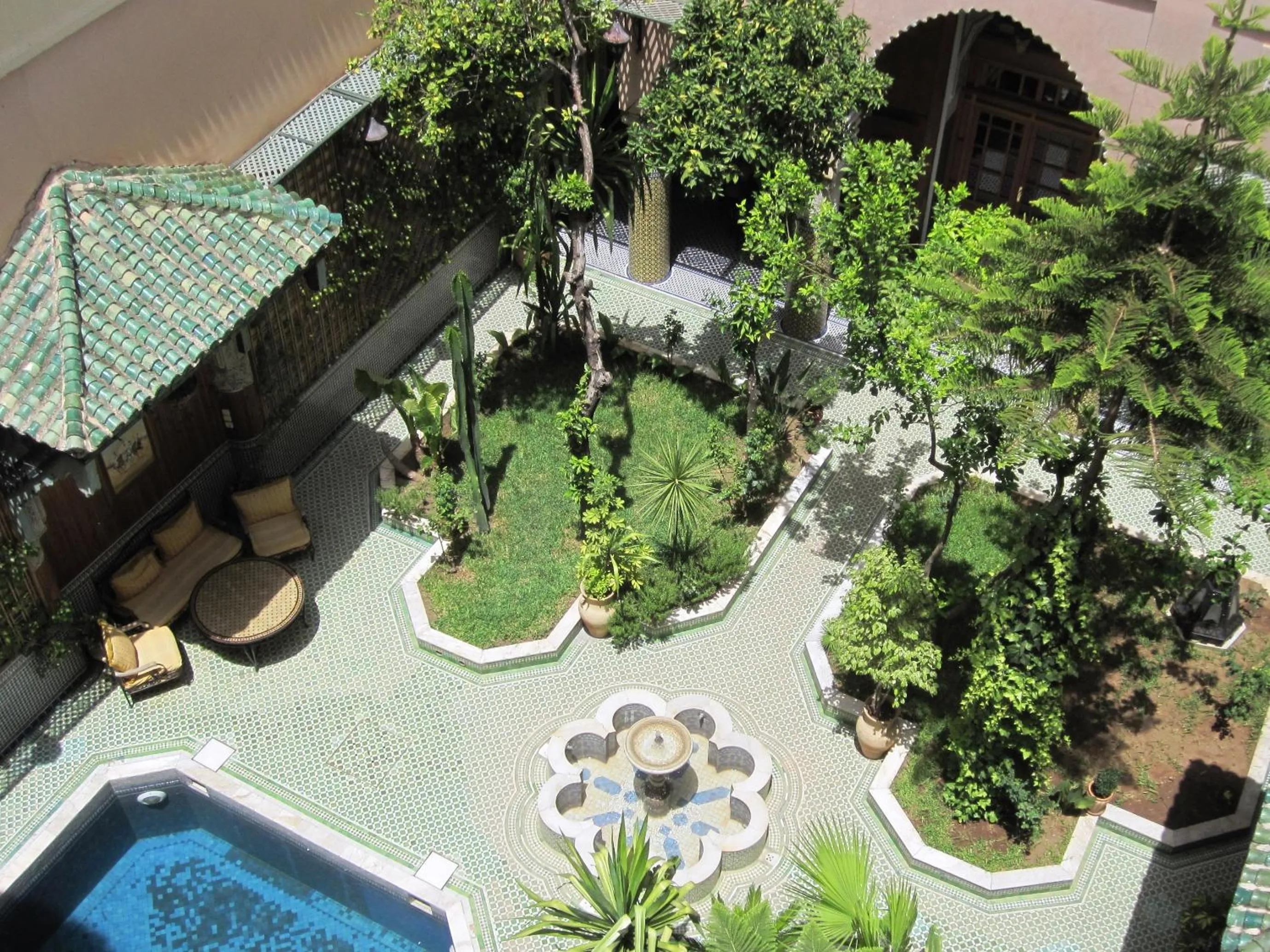 Garden view in Riad Jaouhara