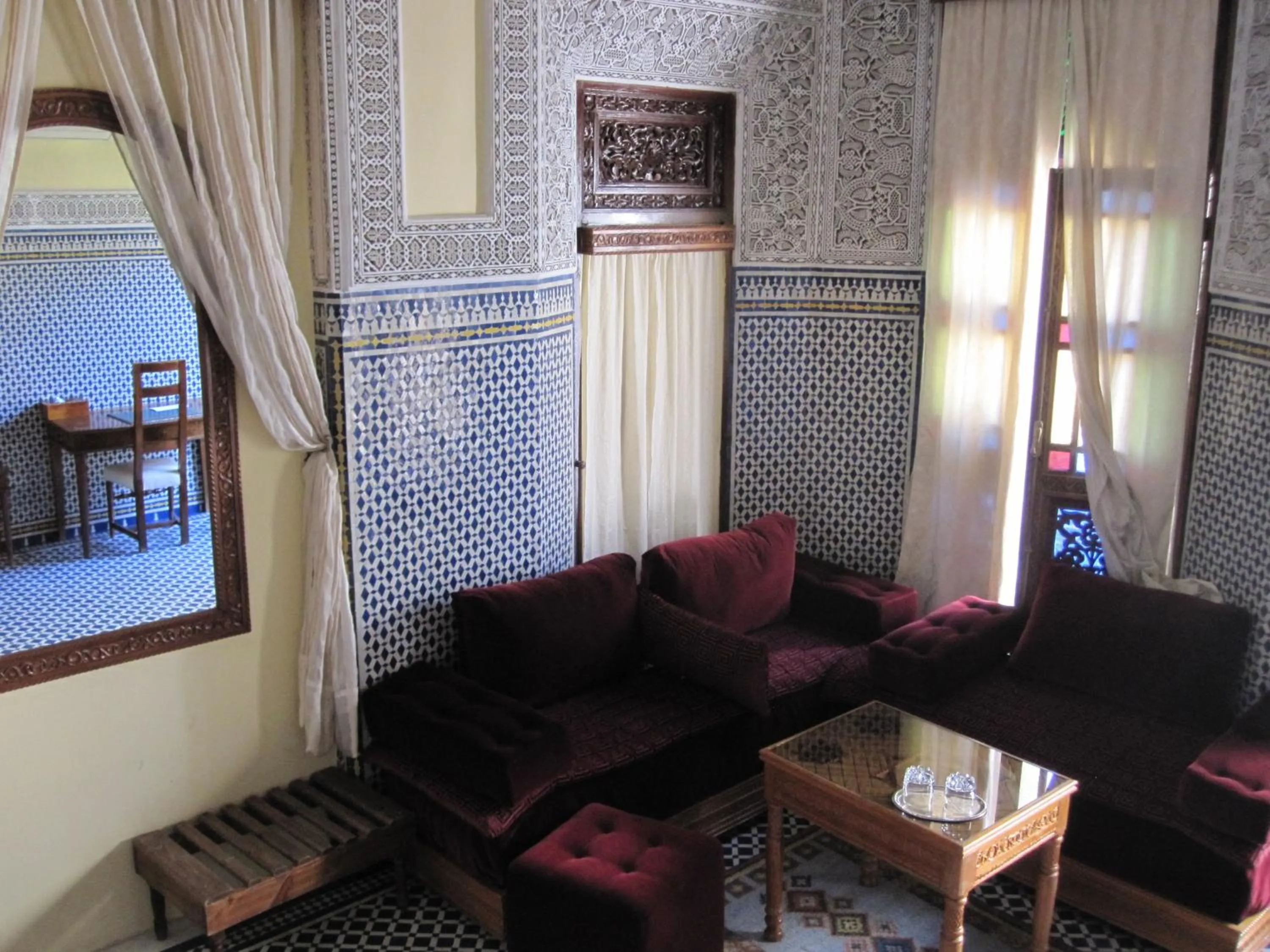 Seating area in Riad Jaouhara