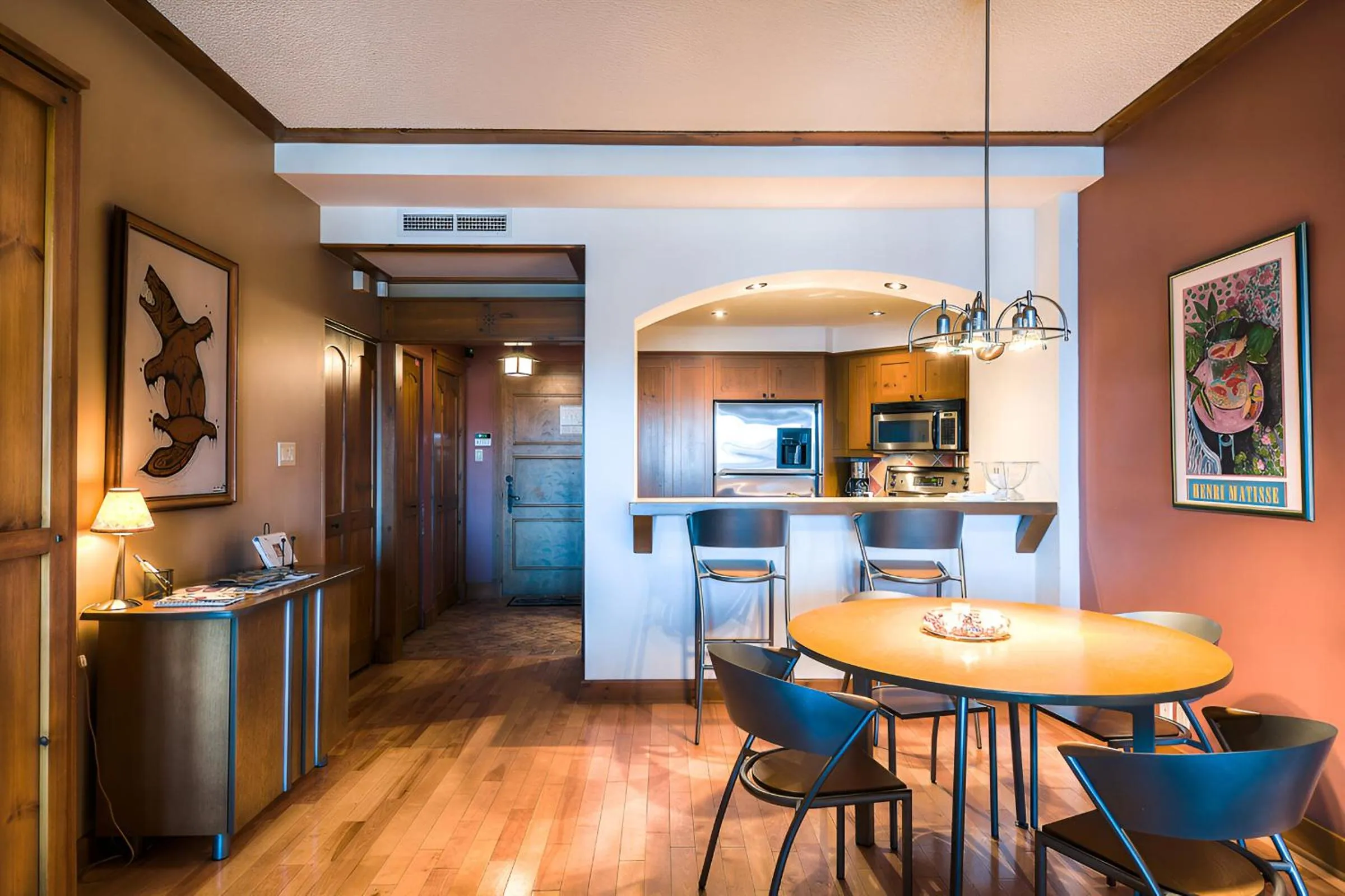 Dining area in Luxurious Equinoxe Ski-in/Ski-out