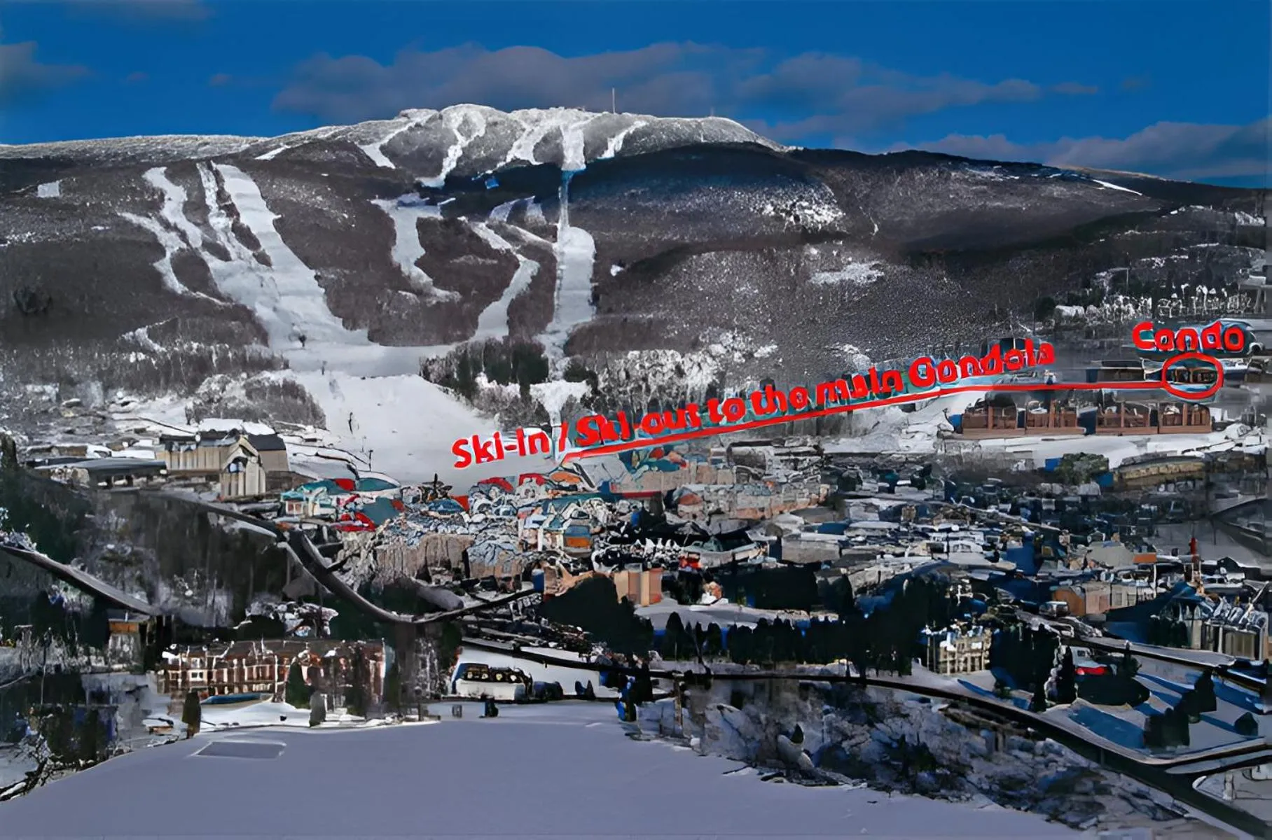 Skiing in Luxurious Equinoxe Ski-in/Ski-out