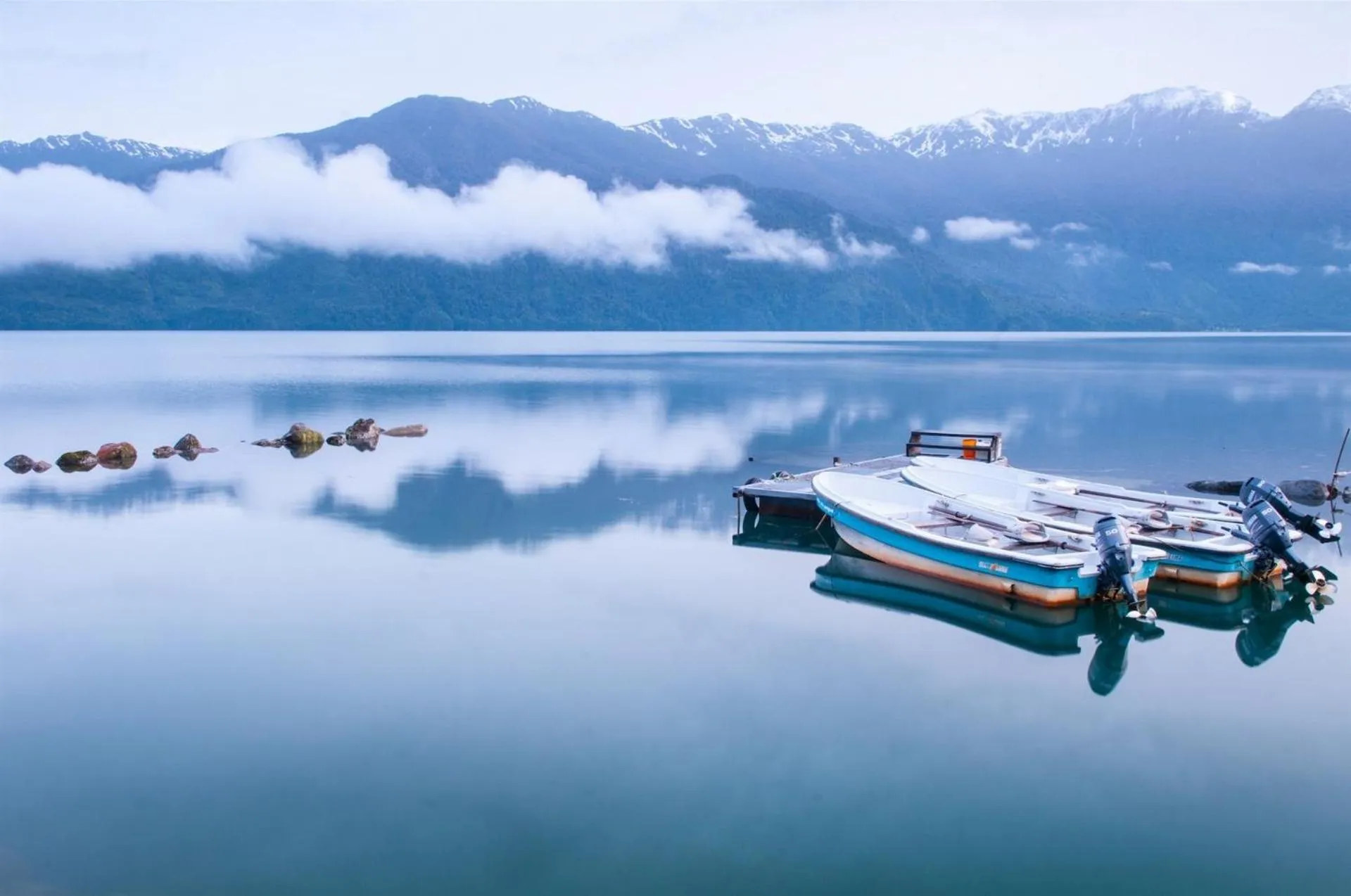 Natural landscape in Yelcho en la Patagonia