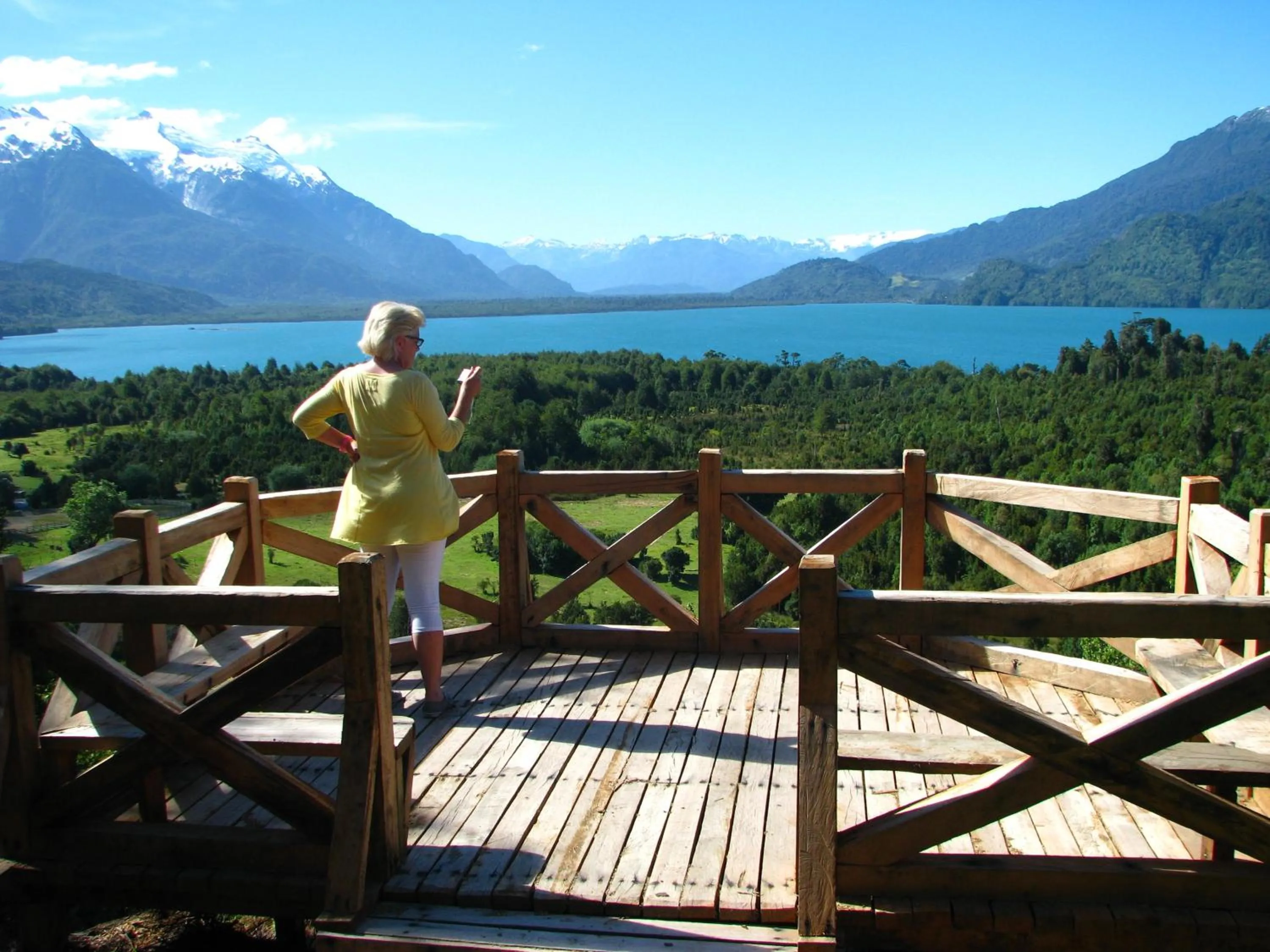 Natural landscape in Yelcho en la Patagonia