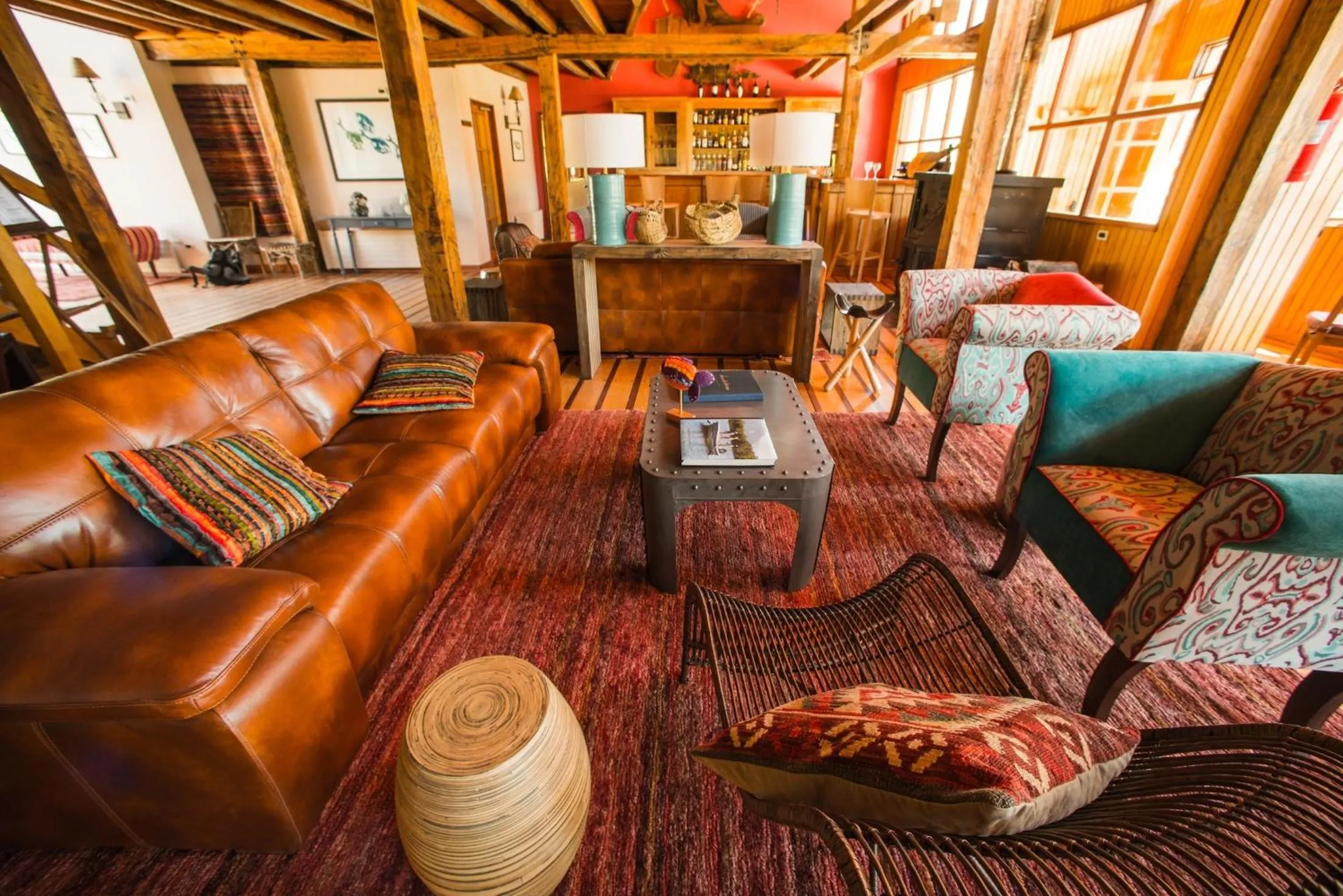 Communal lounge/ TV room in Yelcho en la Patagonia