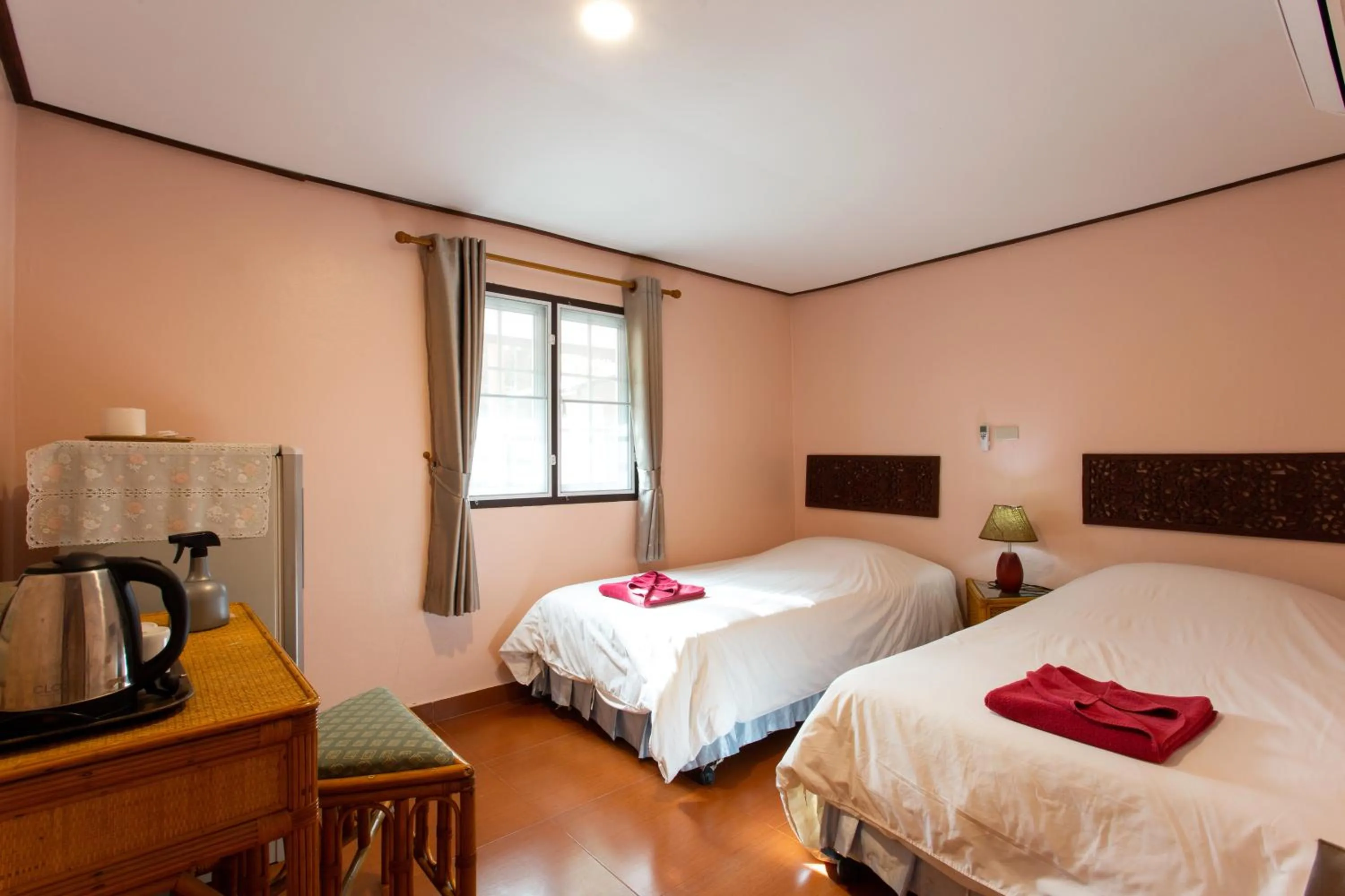 Bed in Harry's Bungalows