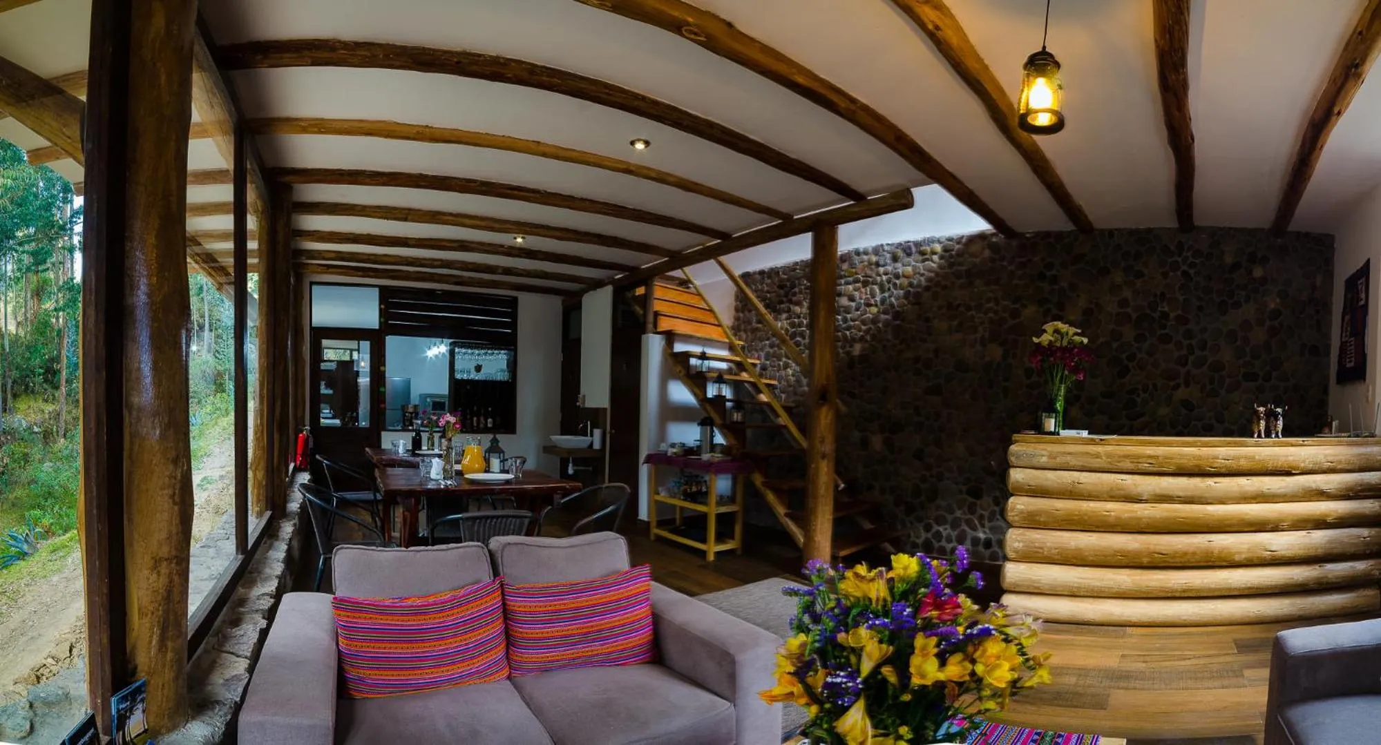 Lobby or reception in Bamboo Lodge Sacred Valley