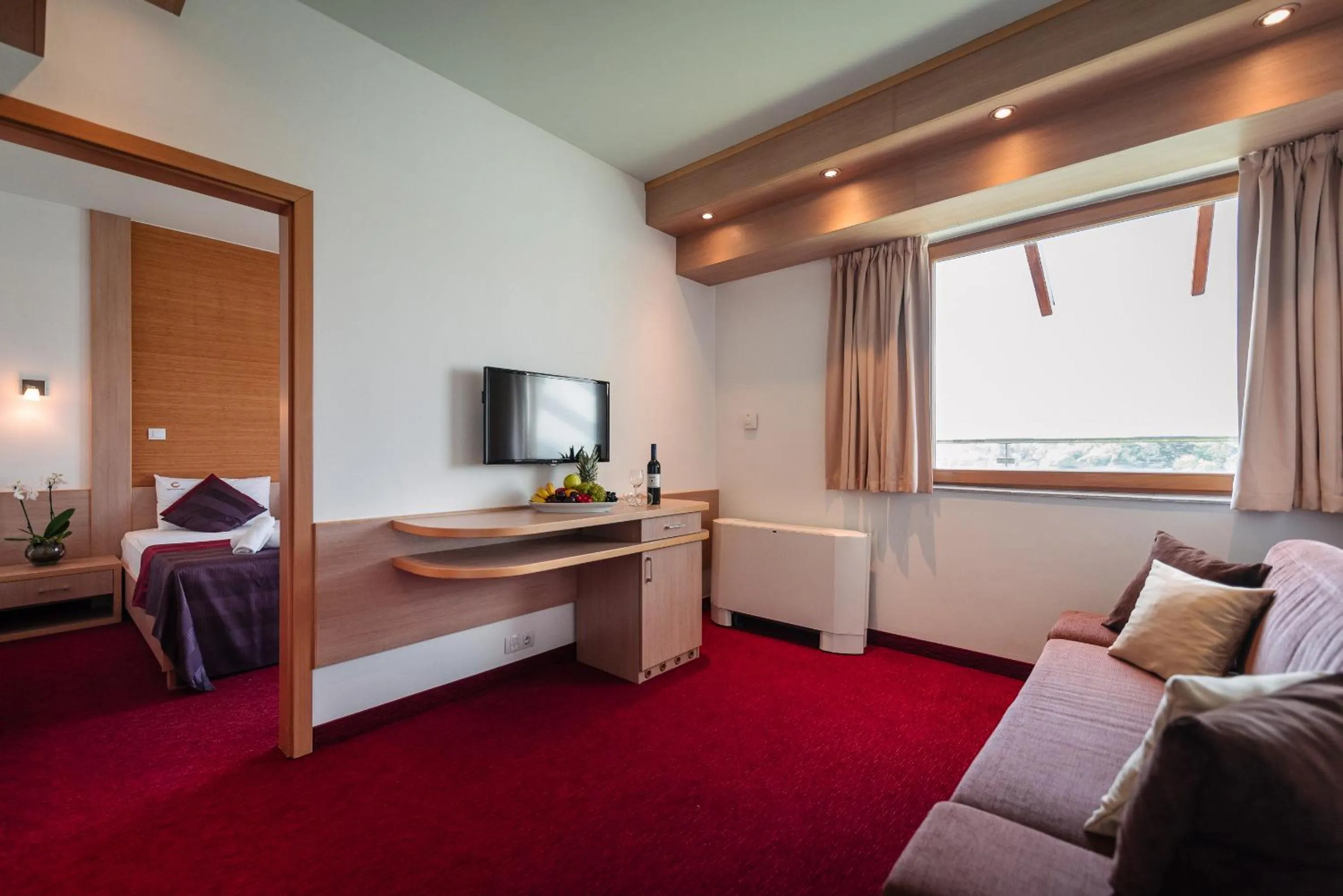 Bed in Hotel Corvus Aqua