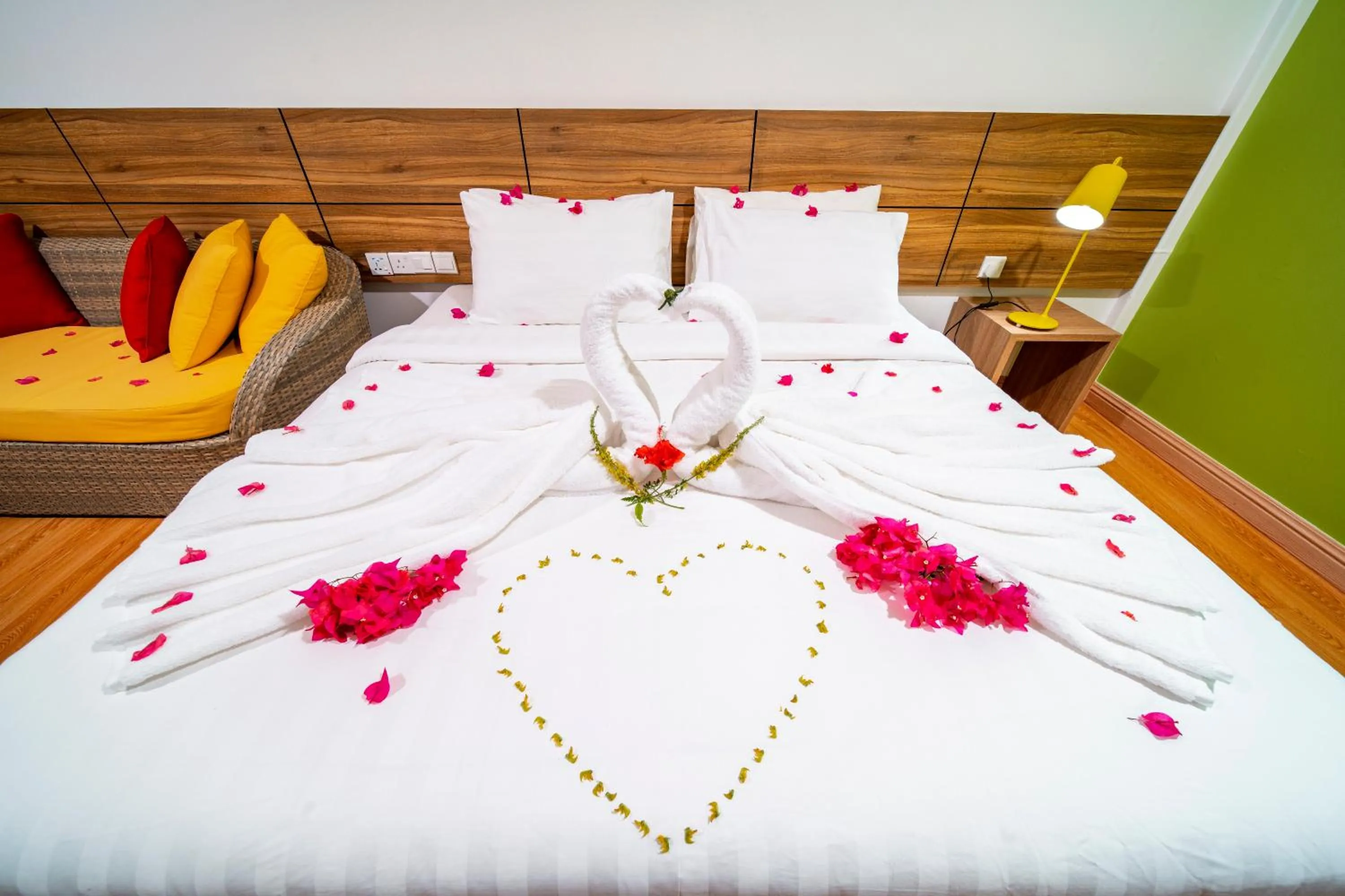 Bed in Aman Tioman Beach Resort