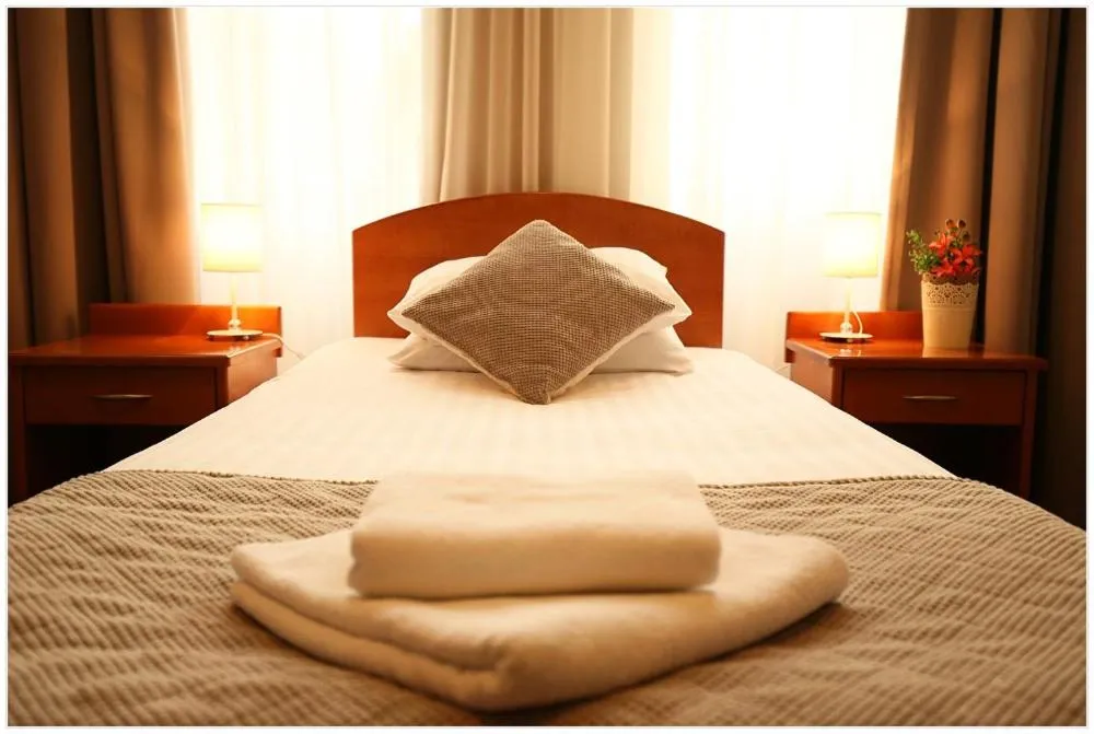 Decorative detail, Bed in Hotel Polonez