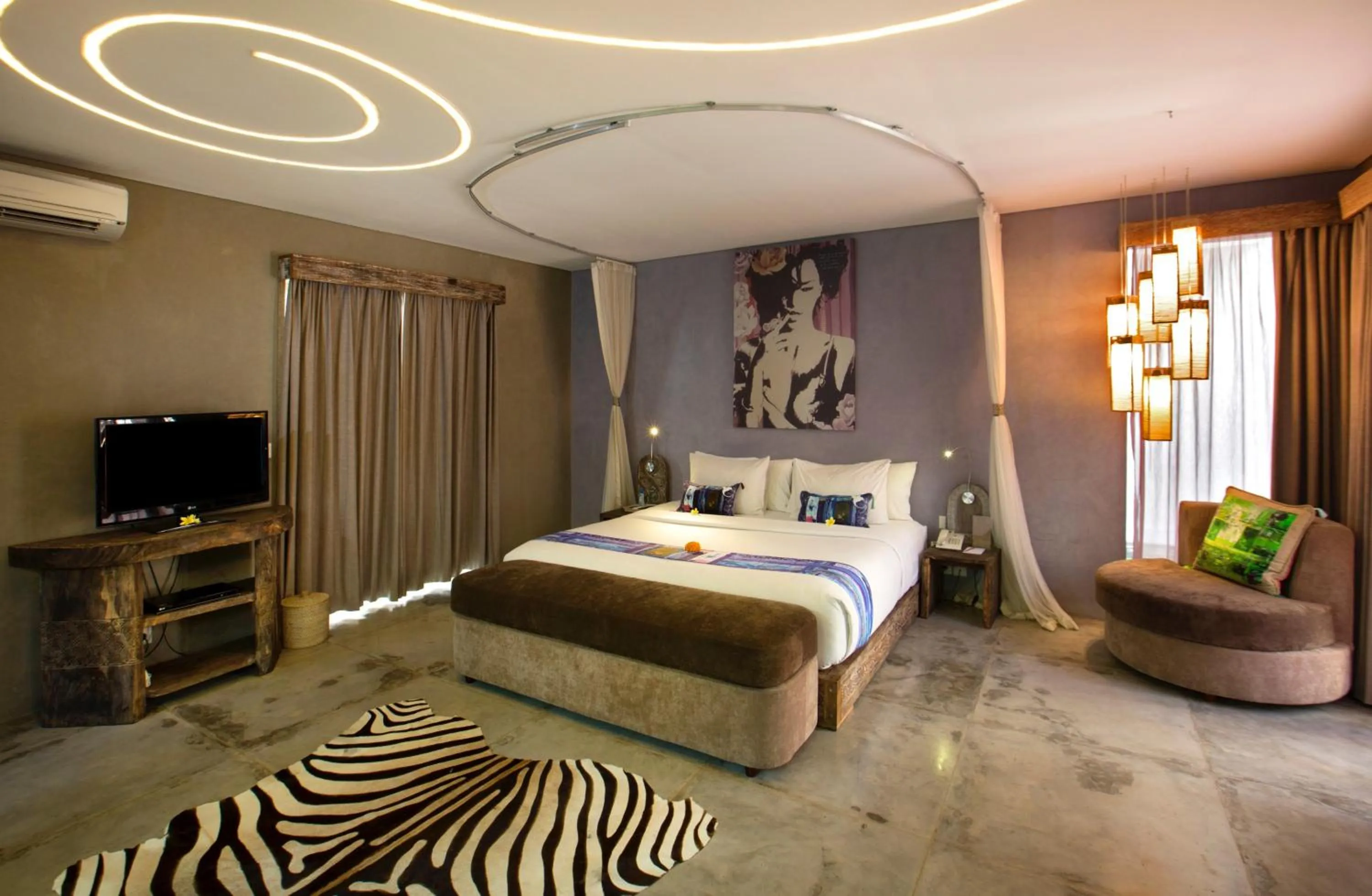 Bedroom, Bed in Blue Karma Dijiwa Seminyak