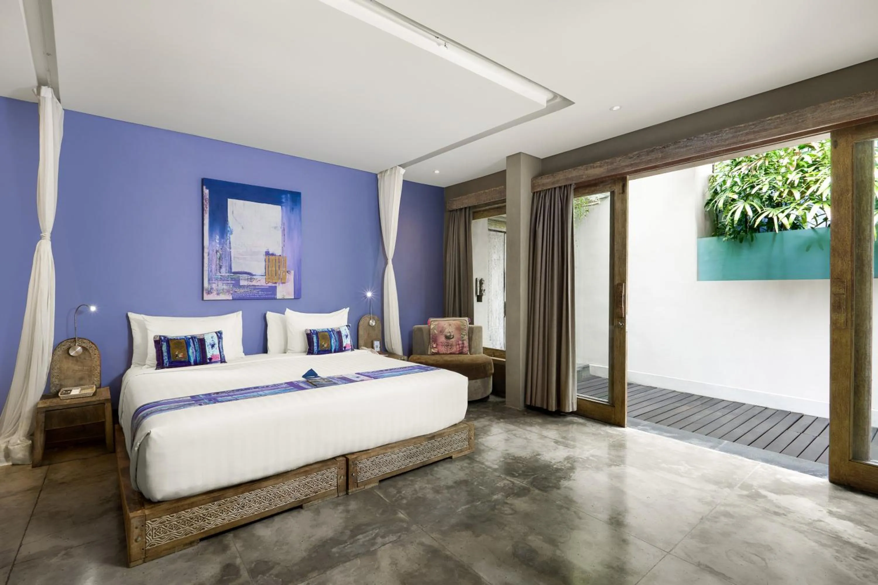 Bedroom, Bed in Blue Karma Dijiwa Seminyak