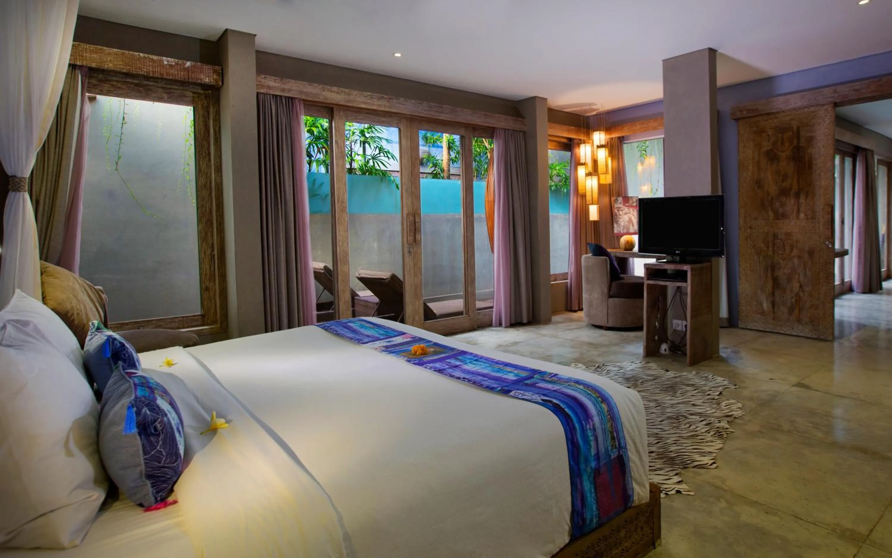 TV and multimedia, Bed in Blue Karma Dijiwa Seminyak