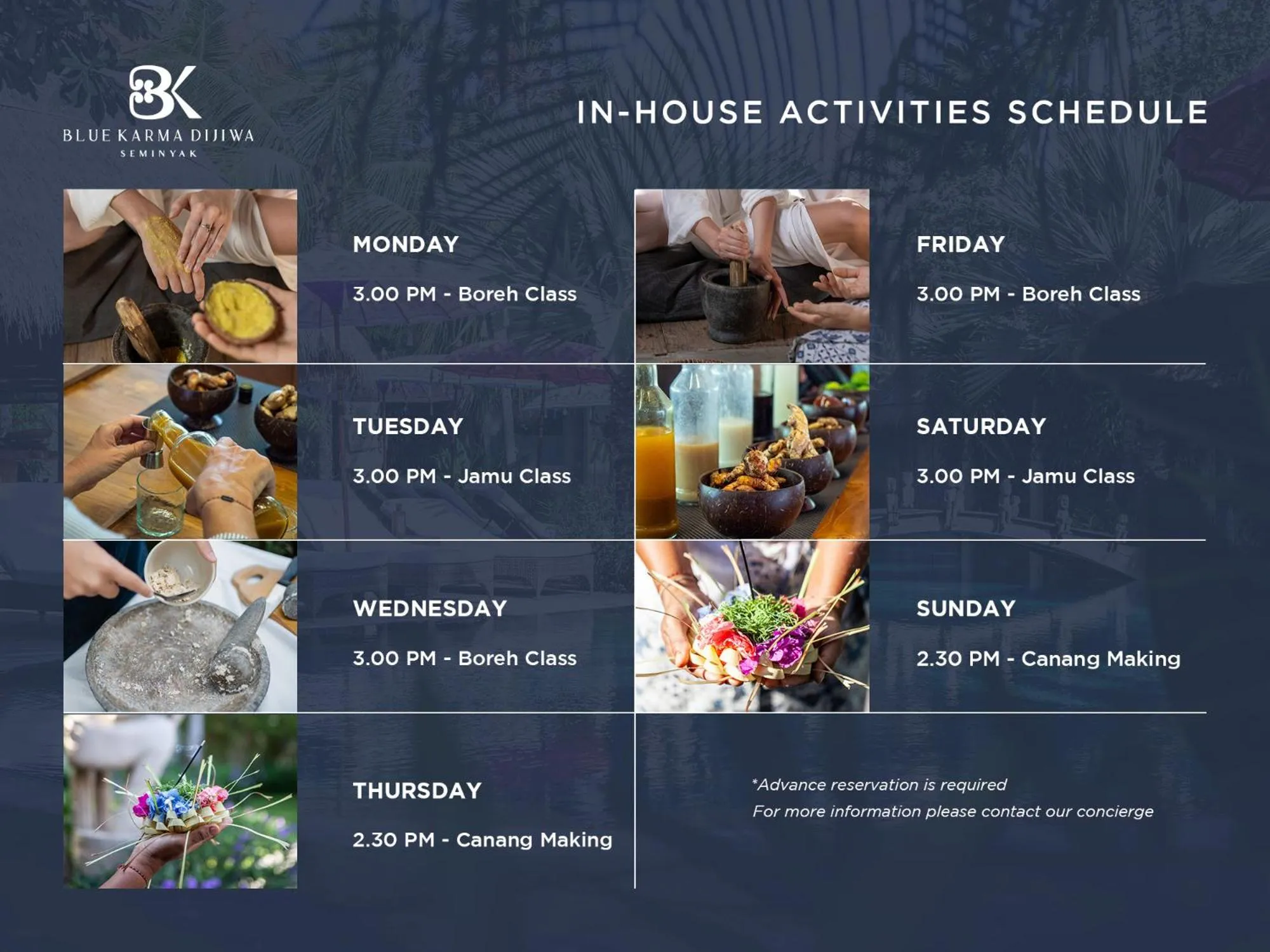 Activities in Blue Karma Dijiwa Seminyak