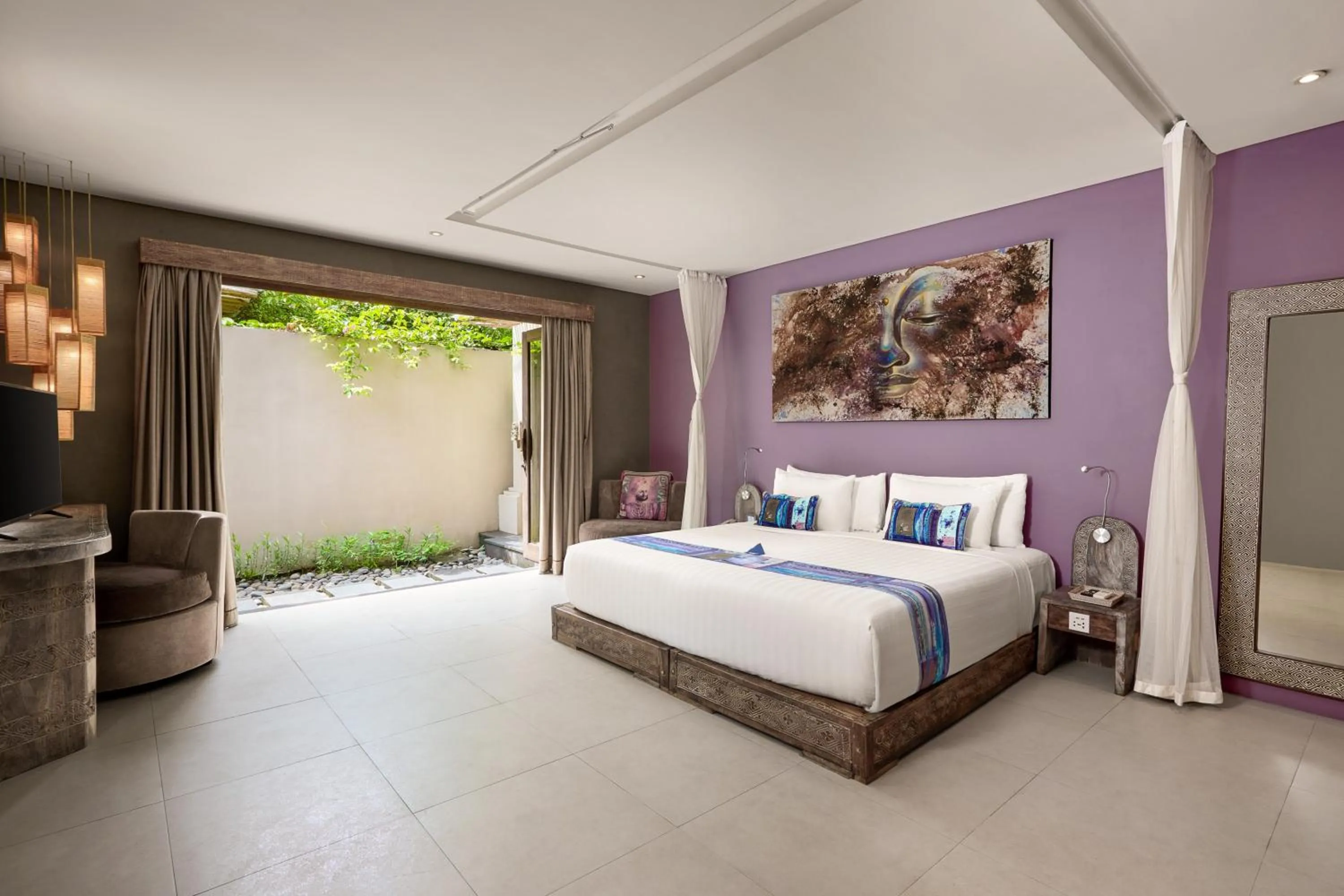 Bedroom, Bed in Blue Karma Dijiwa Seminyak