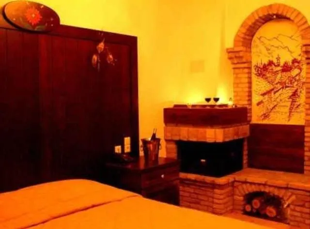 Decorative detail, Bed in Hotel Taxiarches