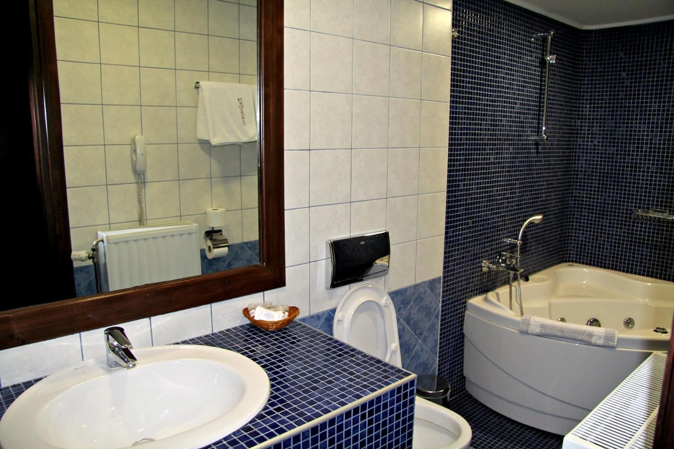 Bathroom in Hotel Taxiarches