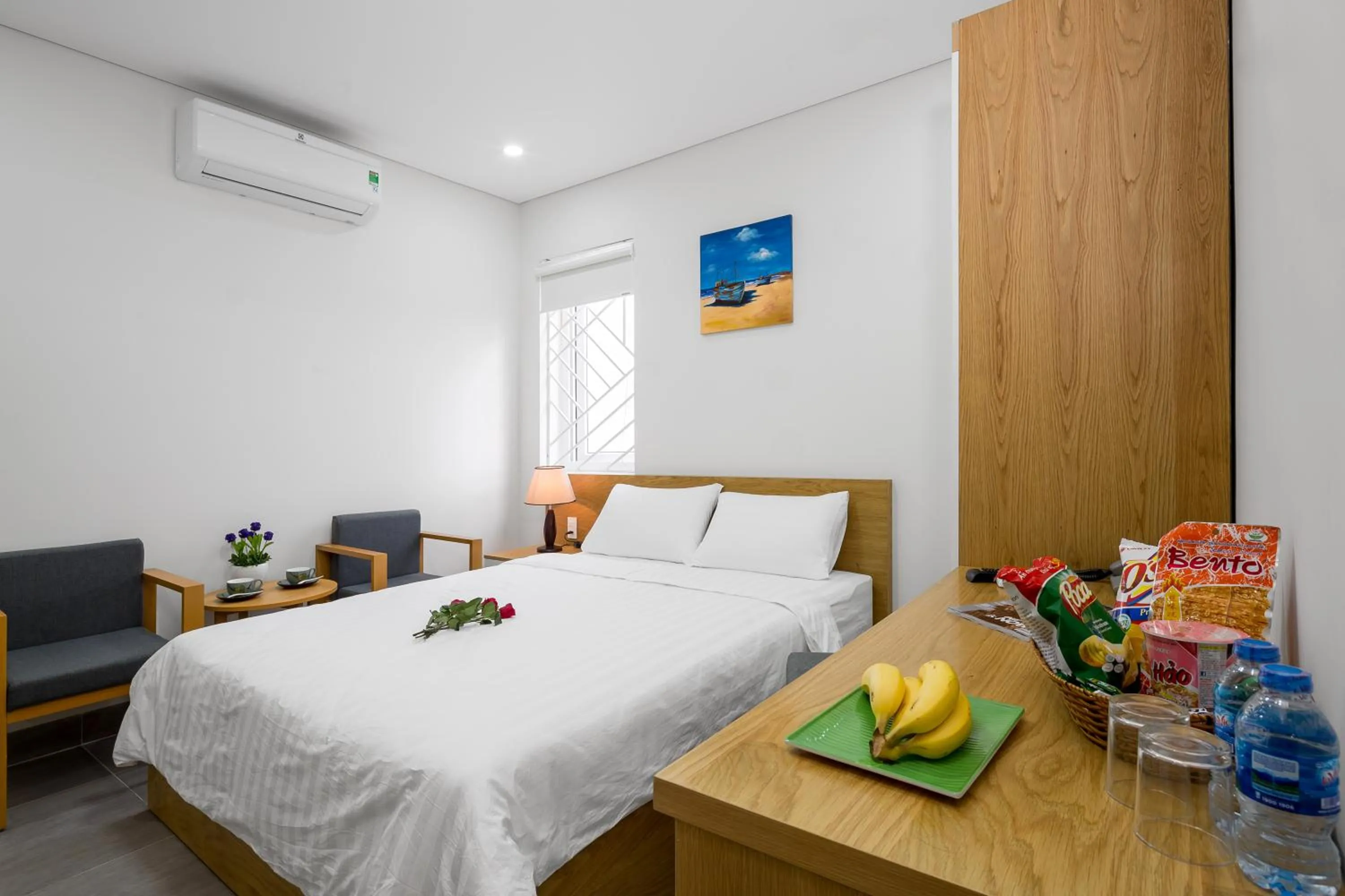 Bed in Anh Villa Hotel