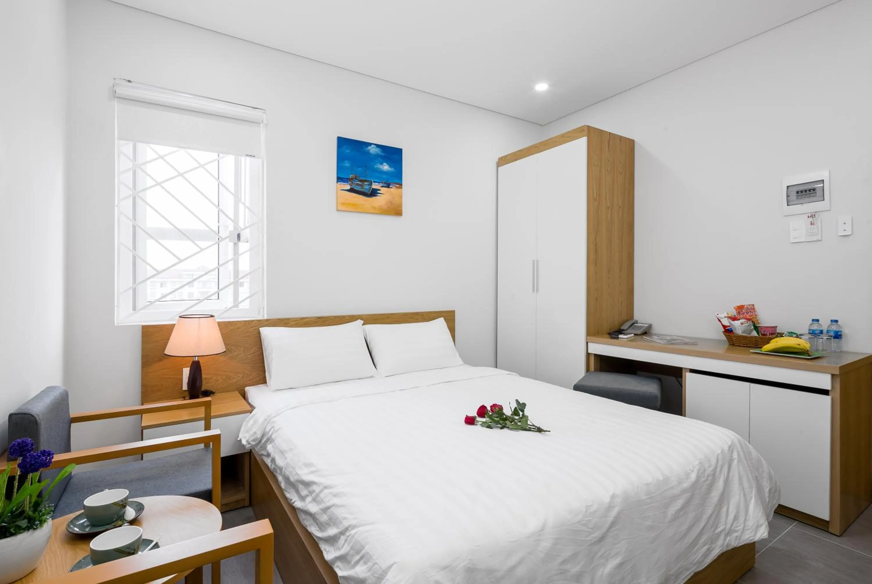 Bed in Anh Villa Hotel