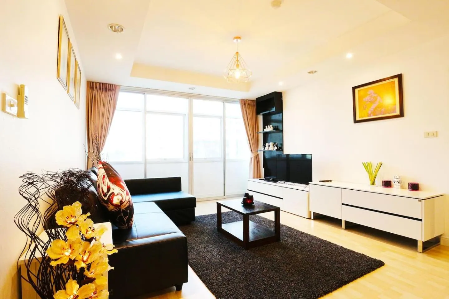 Living room in Serena Sathorn Suites