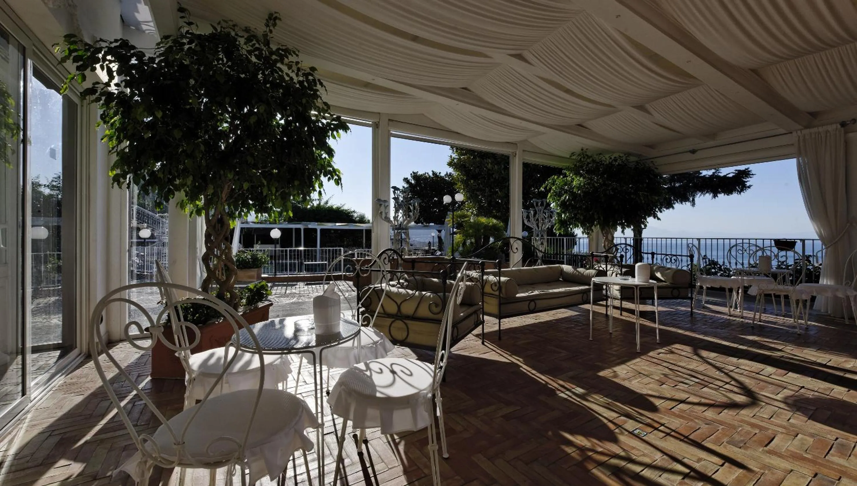 Patio in Villa Poseidon -Boutique Hotel-
